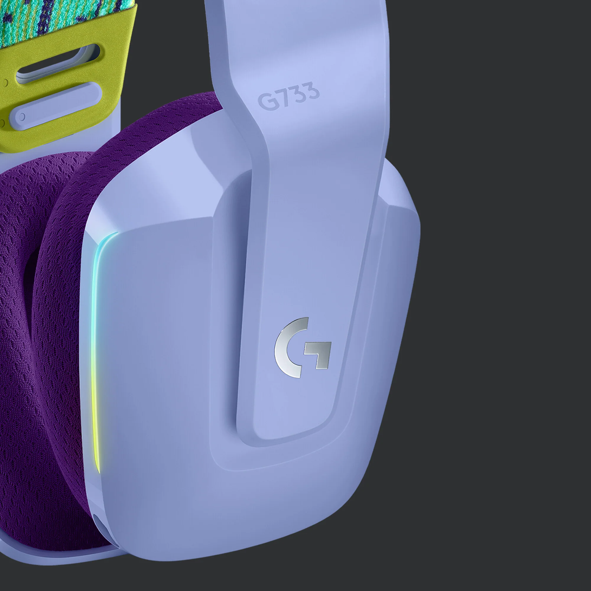 Logitech G - G733 LIGHTSPEED Wireless RGB Gaming Headset in Lilac - Image 4