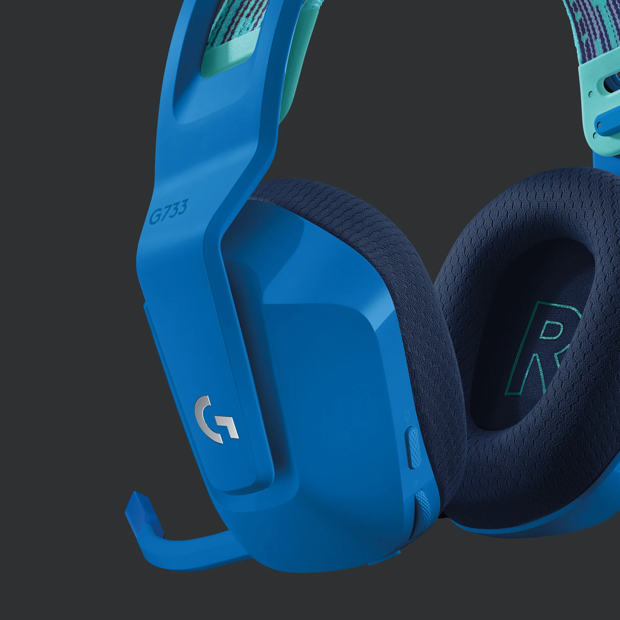 Logitech G G733 LIGHTSPEED - Wireless RGB Gaming Headset in Blue - Image 5