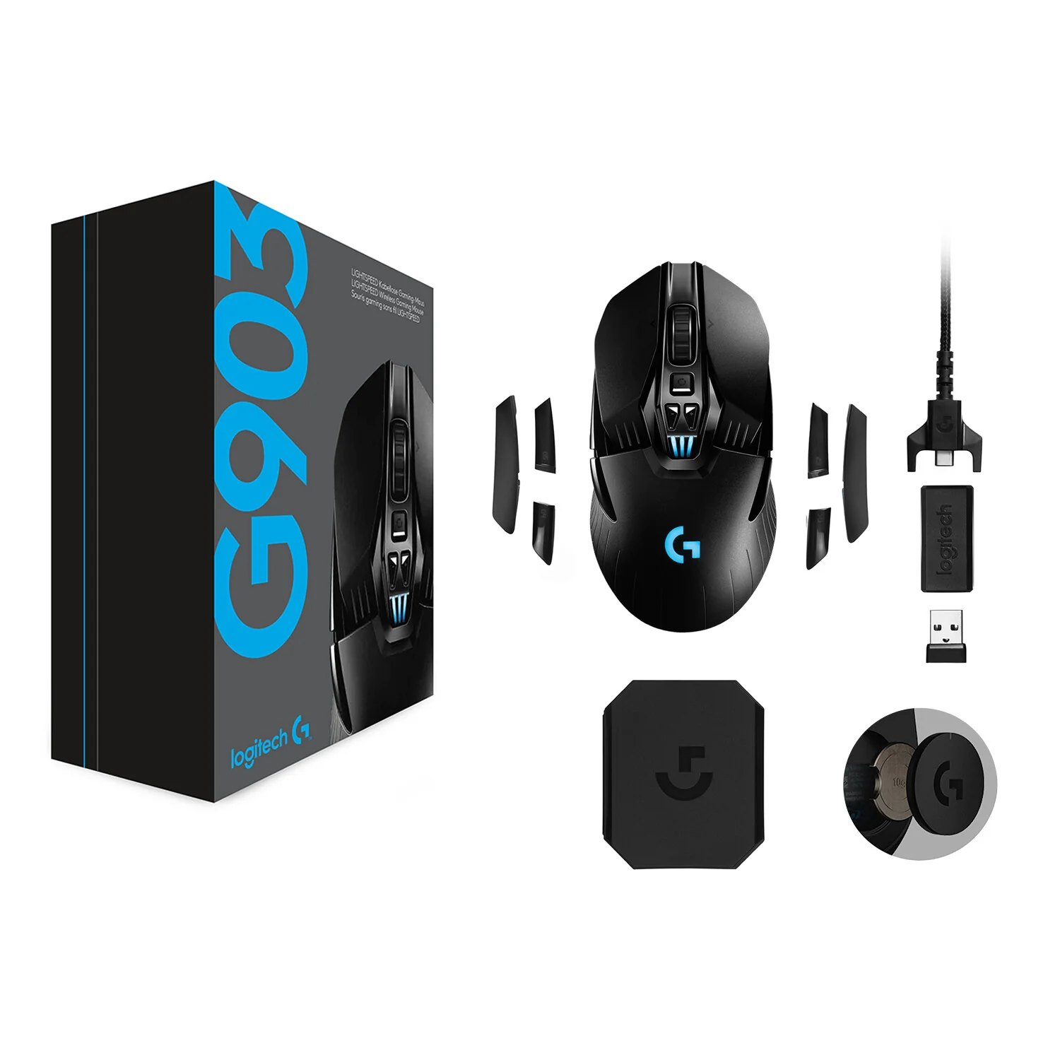 Logitech G - G903 LIGHTSPEED Gaming Mouse in Black - 25,600 DPI - Image 15