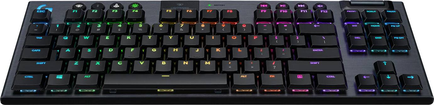 Logitech G - G915 TKL LIGHTSPEED RGB -  RF Wireless + Bluetooth RGB Mechanical Gaming Keyboard in Carbon (QWERTY UK) - Image 2