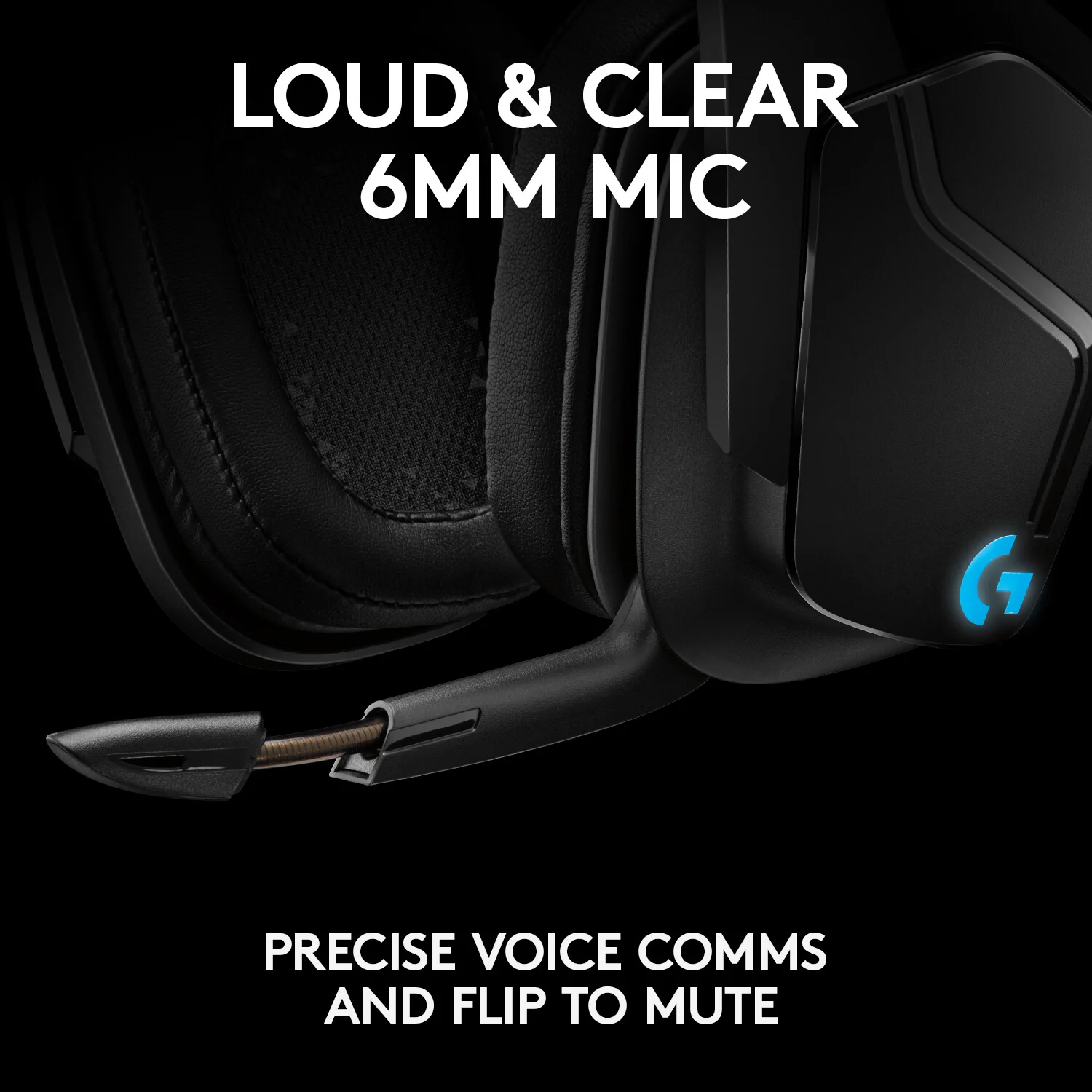 Logitech G - G935 LIGHTSYNC Wireless 7.1 Surround Sound  Gaming Headset in Black - Image 13