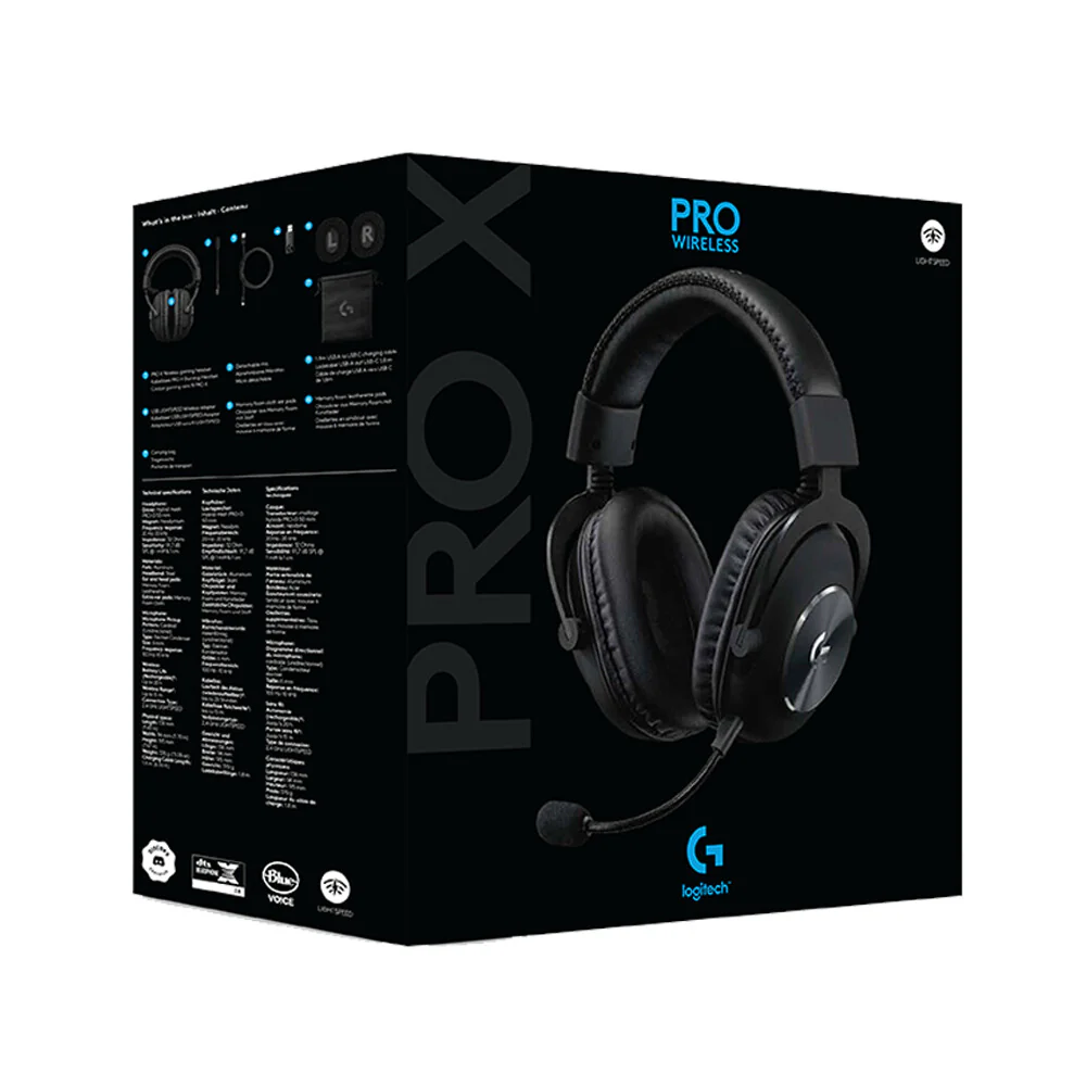 Logitech G - PRO X LIGHTSPEED Wireless Gaming Headset in Black - Image 14