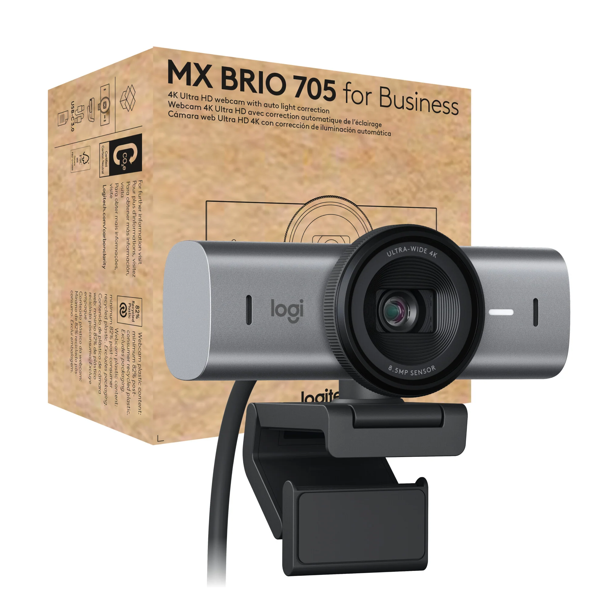 Logitech MX Brio 705 - 8.5 MP 4096 x 2160 pixels USB Webcam - Image 10