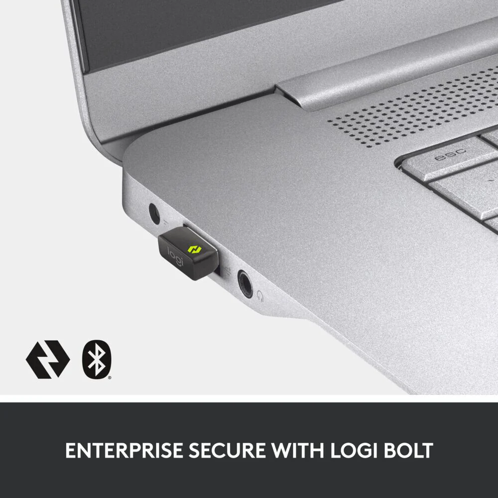 Logitech MX Keys combo for Business - RF Wireless + Bluetooth Keyboard (QWERTZ Swiss) & Mouse in Graphite - Image 6