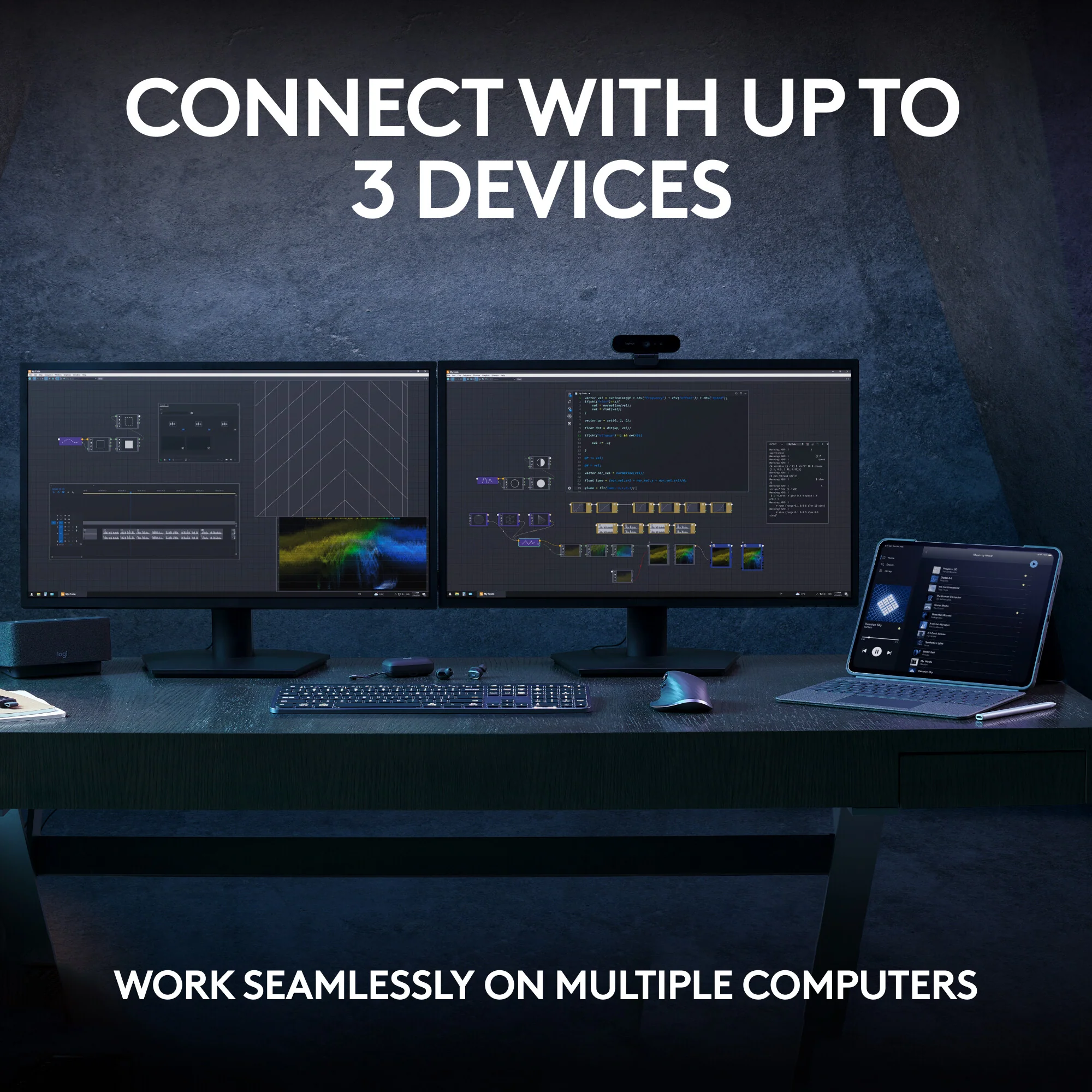 Logitech MX Keys S Combo -  RF Wireless + Bluetooth Mouse + Wireless QWERTY US International Keyboard - Image 23