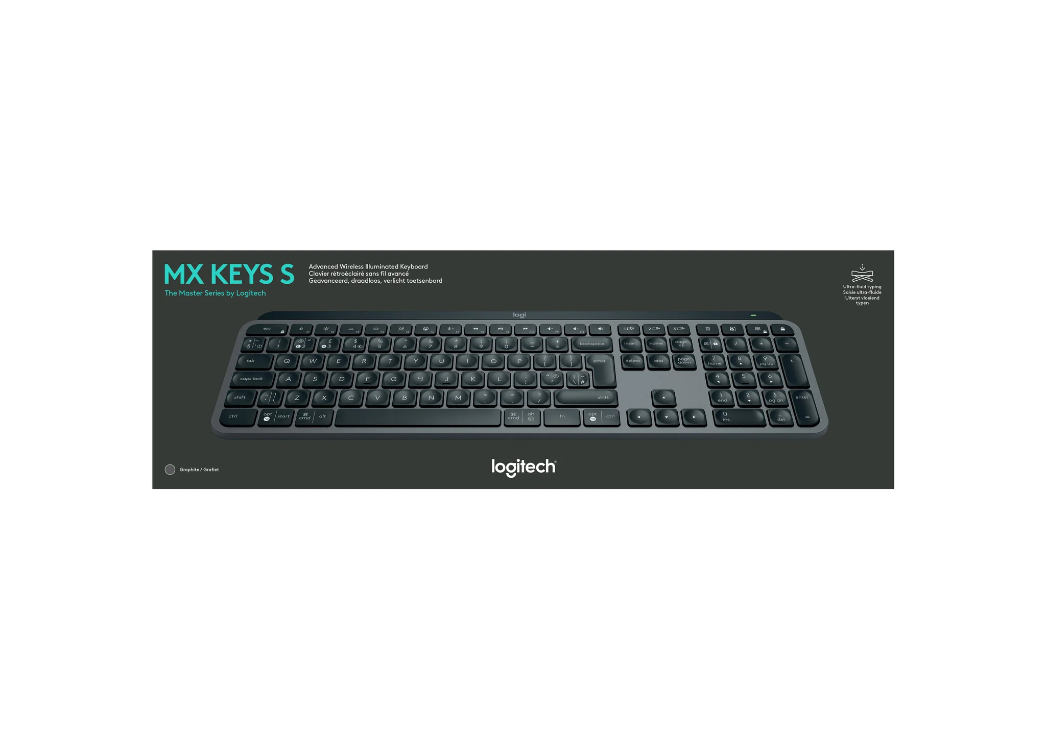 Logitech MX Keys S Combo -  RF Wireless + Bluetooth Mouse + Wireless QWERTY US International Keyboard - Image 34