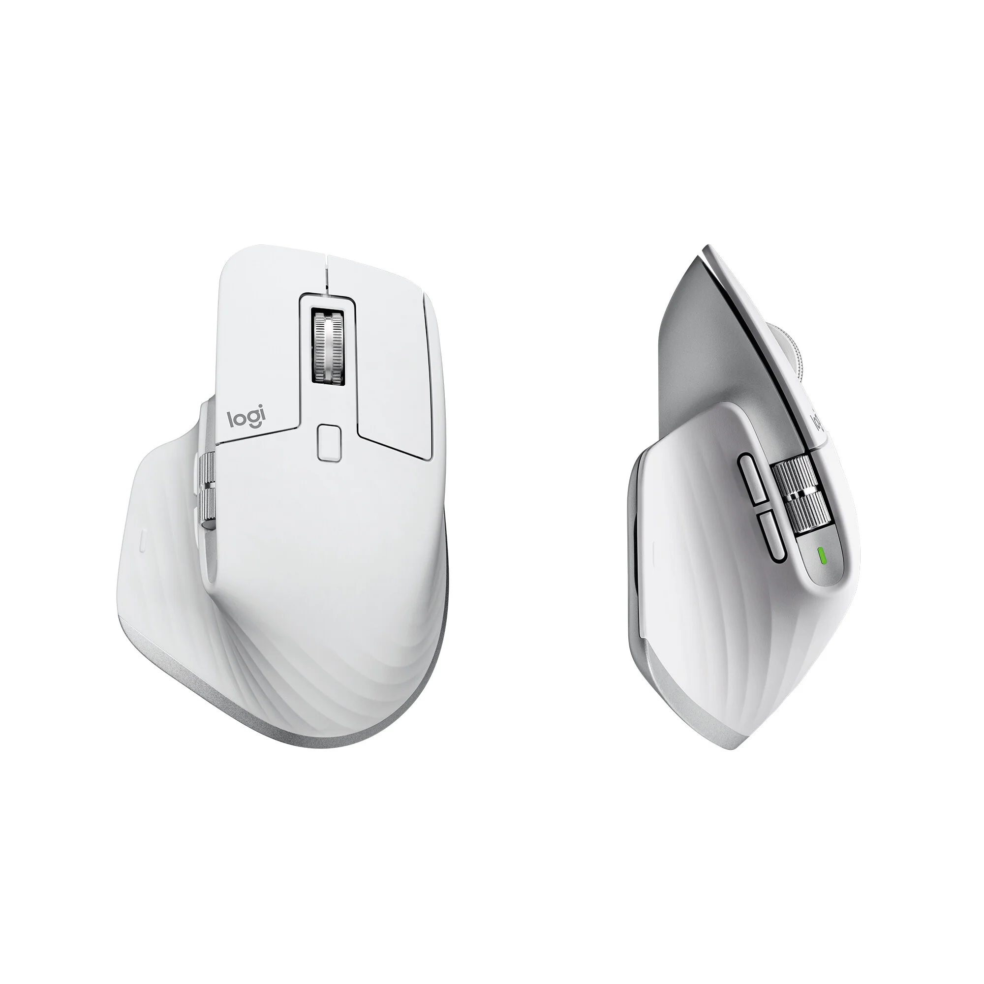 Logitech MX Master 3S - Wireless Bluetooth Mouse in Silver / White for Mac - 8,000 DPI - Image 3
