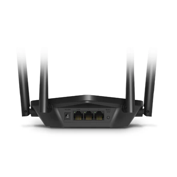 Mercusys AX1800 - Gigabit Ethernet Dual-Band (2.4 GHz / 5 GHz) WiFi 6 wireless router in Black - Image 3