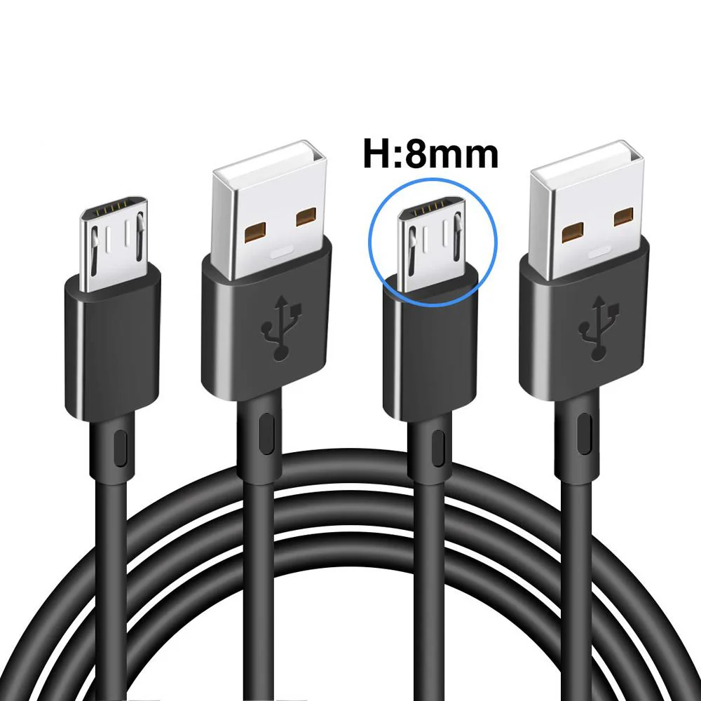 Micro USB Sync and Charge Cable - Extended Tip for Rugged Devices - Image 2