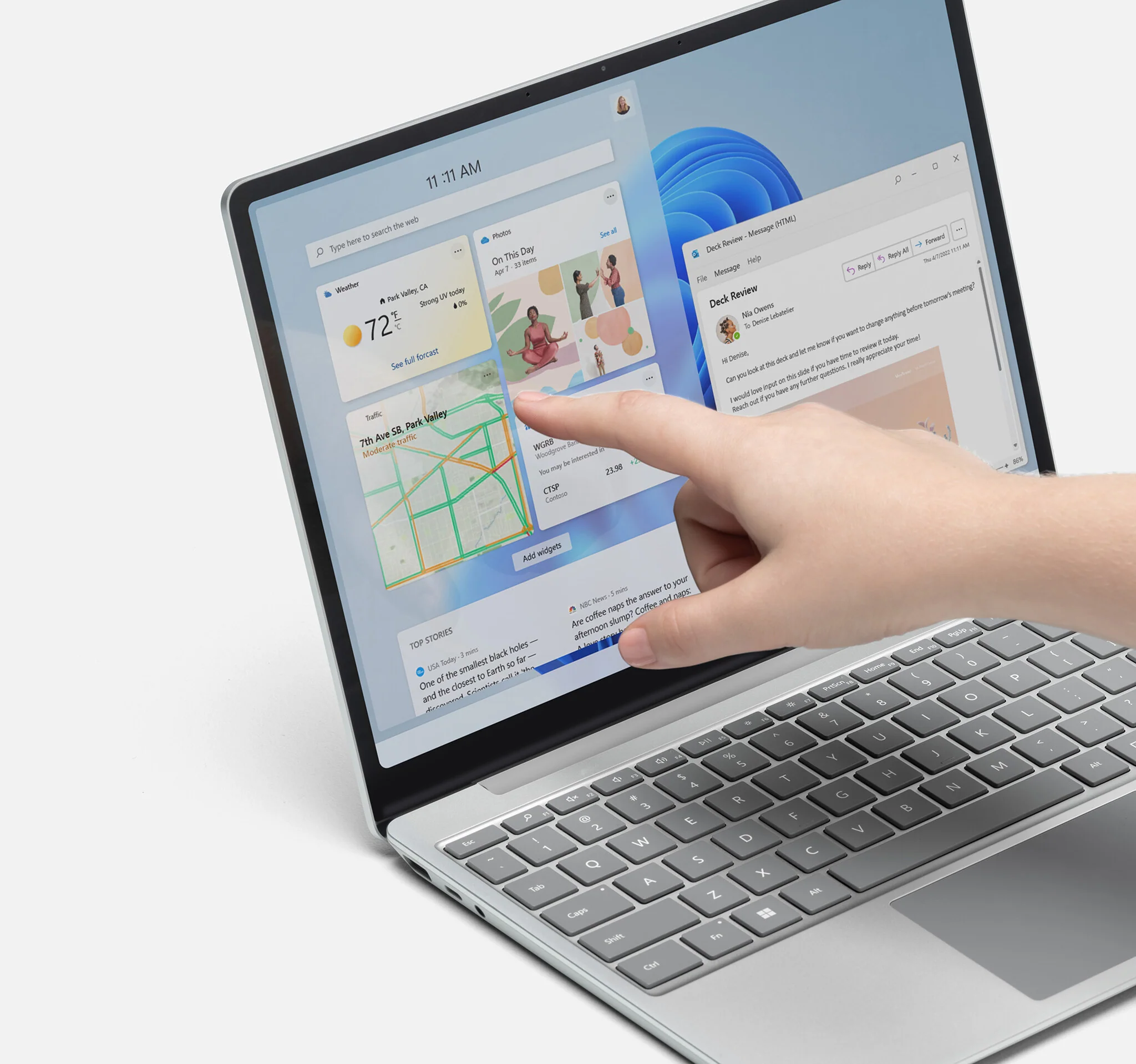 Microsoft Surface Laptop Go 2 - 31.5 cm (12.4") - Touchscreen - Intel® Core™ i5-1135G7 - 16 GB LPDDR4x-SDRAM - 256 GB SSD - Wi-Fi 6 -  Windows 11 Pro - Platinum - Image 8