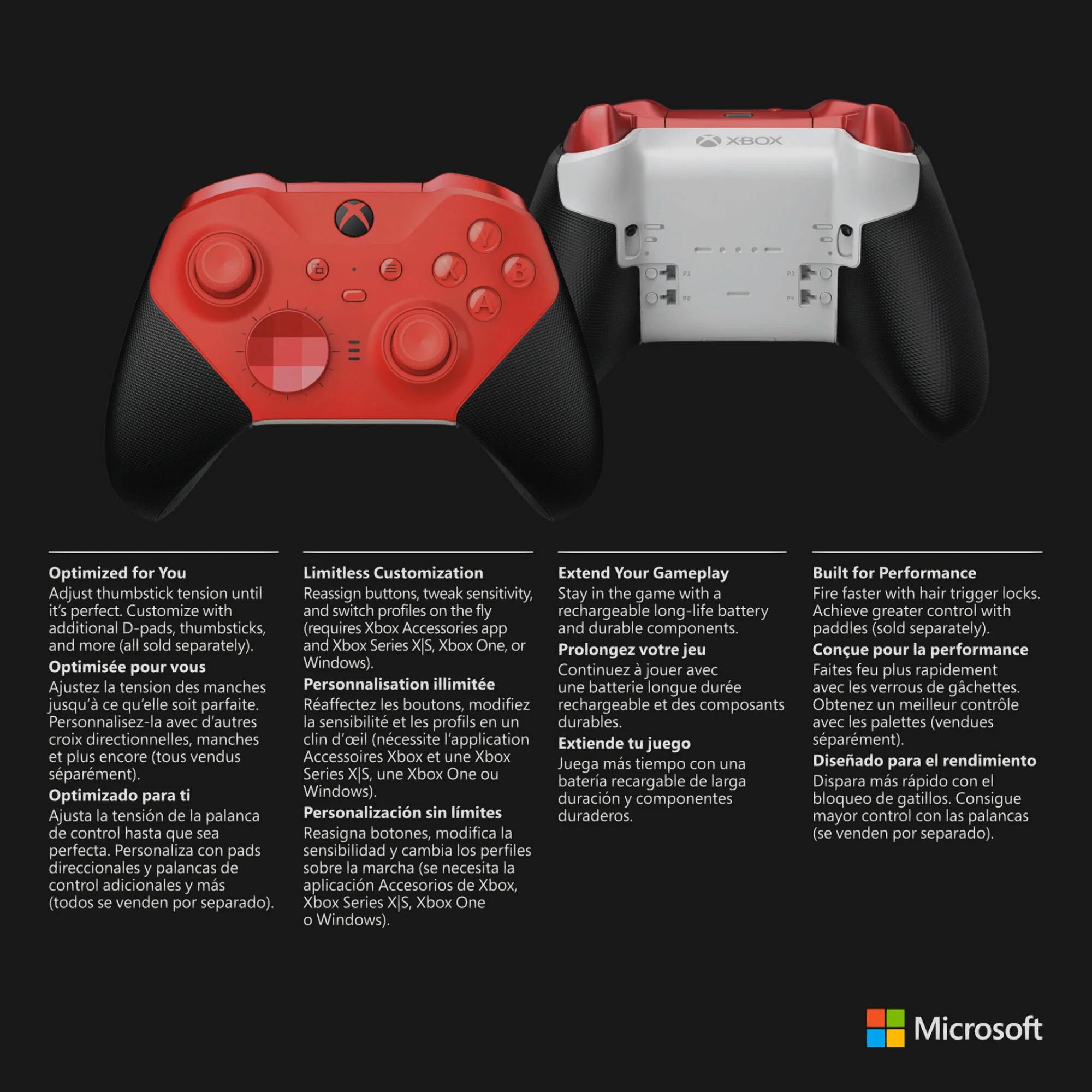 Microsoft Xbox Elite Series 2 - Core in Black / Red - Image 3