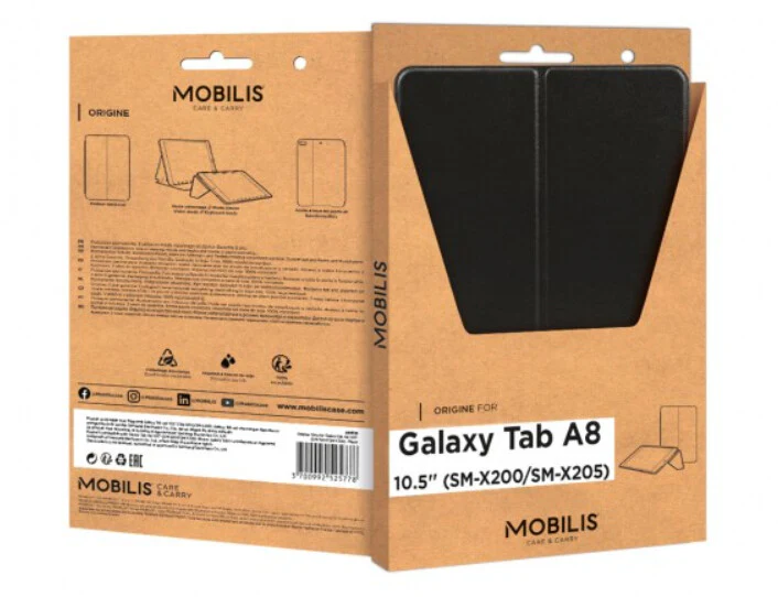 Mobilis Folio Case for Galaxy Tab A8 in Black - Image 6