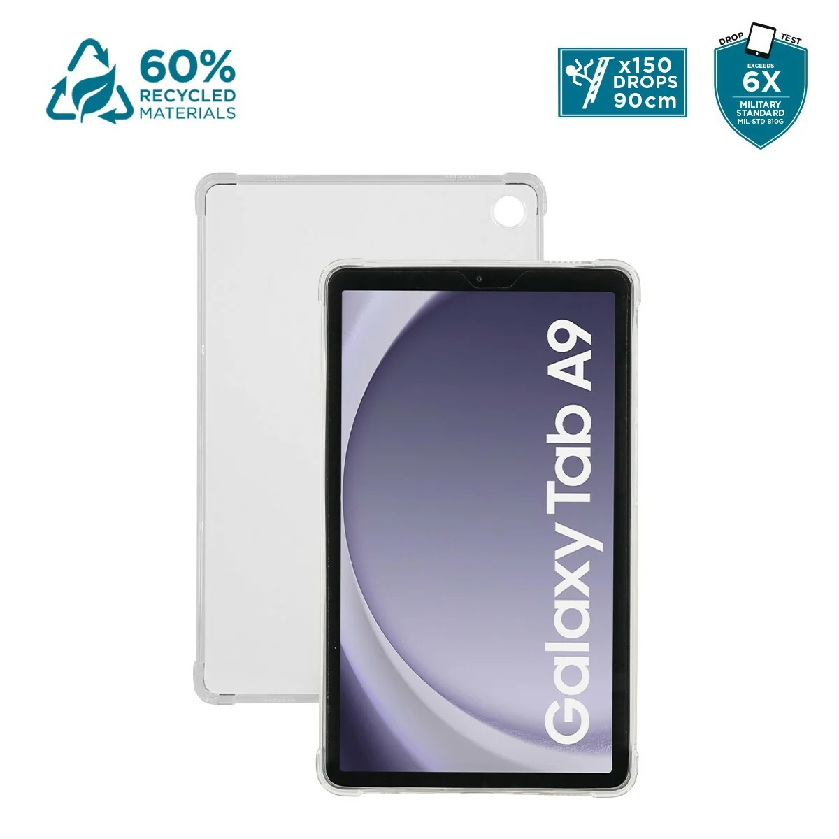 Mobilis Protective Case for Galaxy Tab A9 in Transparent - Image 2