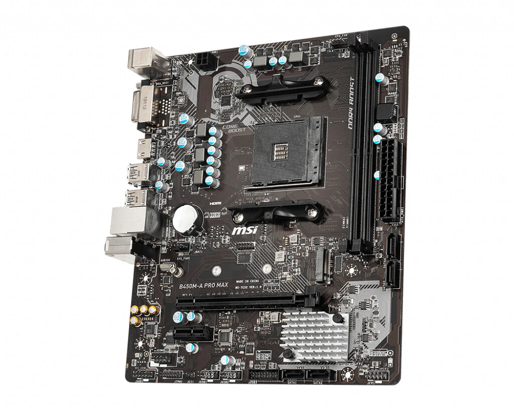MSI B450M-A PRO MAX micro ATX motherboard - AMD B450 Socket AM4 - Image 3