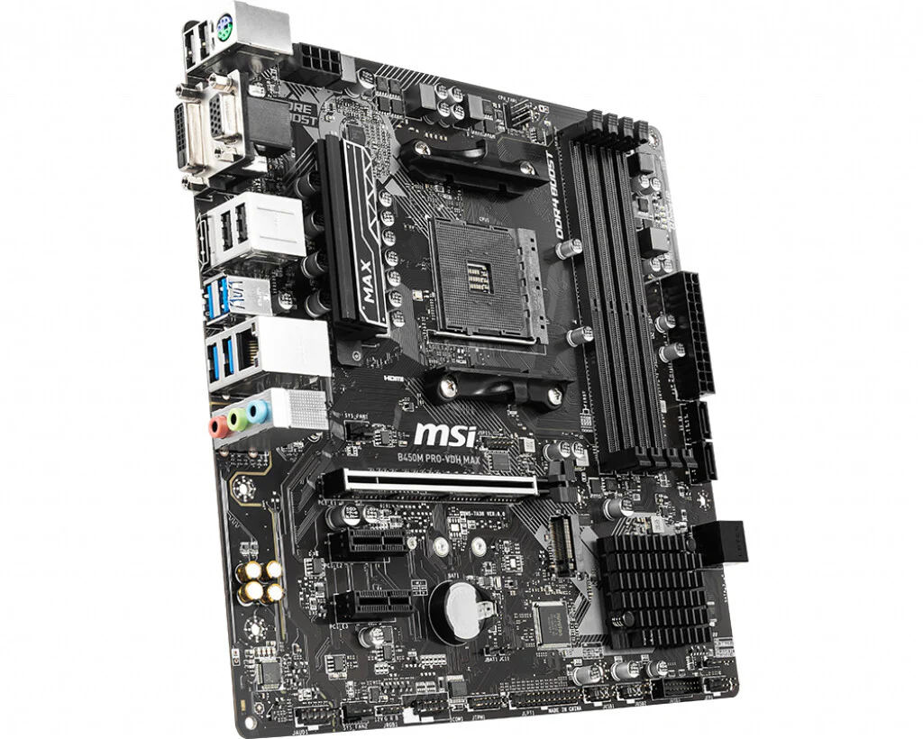 MSI B450M PRO-VDH Max micro ATX motherboard - AMD B450 Socket AM4 - Image 4