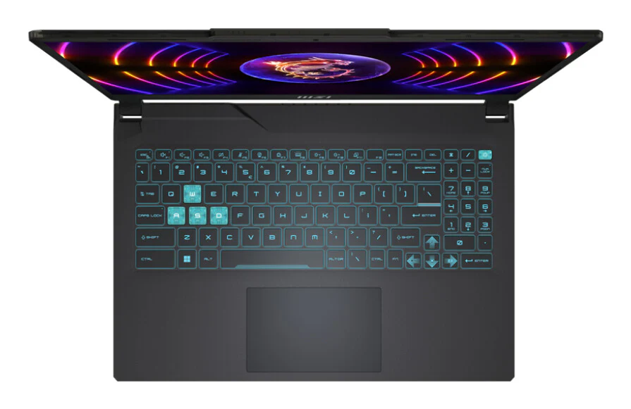 MSI Cyborg 15 A12V Laptop - 39.6 cm (15.6") - Intel® Core™ i5-12450H - 8 GB DDR5-SDRAM - 512 GB HDD+SSD - NVIDIA GeForce RTX 4060 - Wi-Fi 6 - Windows 11 Home - Grey - Image 2