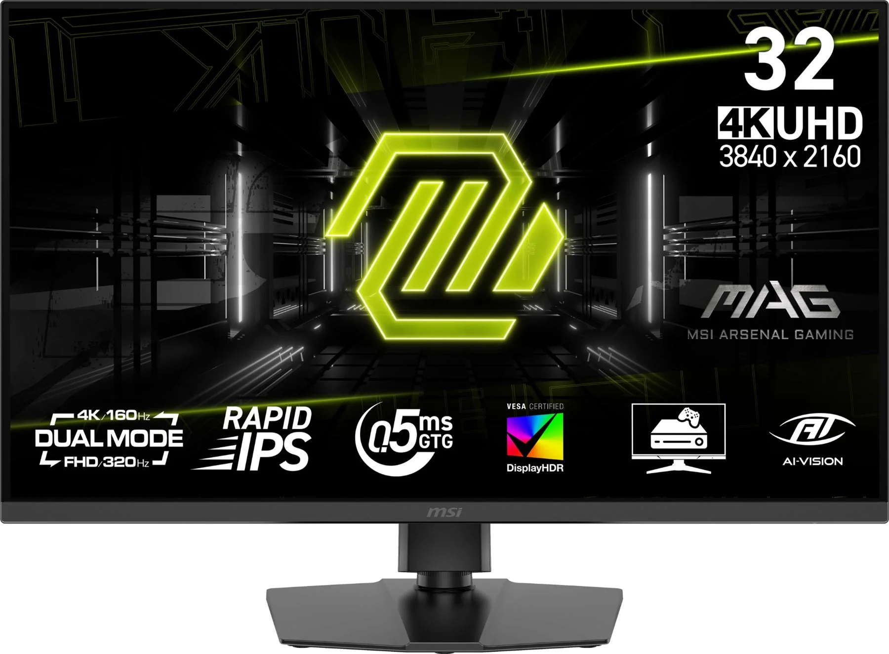 MSI MAG 322URDF E16 computer monitor 80 cm (31.5") 3840 x 2160 pixels 4K Ultra HD Black