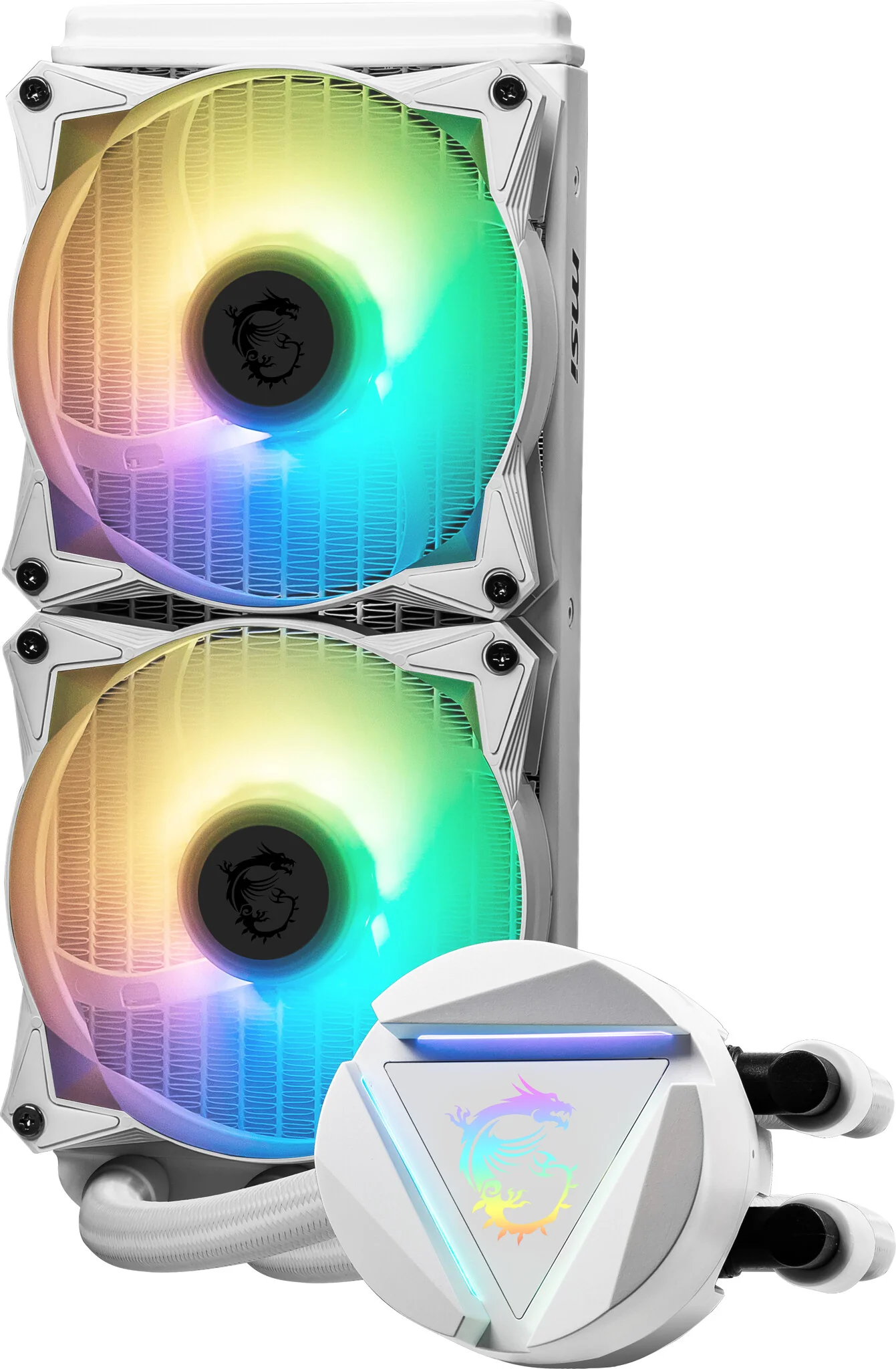 MSI MAG CORELIQUID 240R V2 - Liquid CPU Cooler in White - Image 2