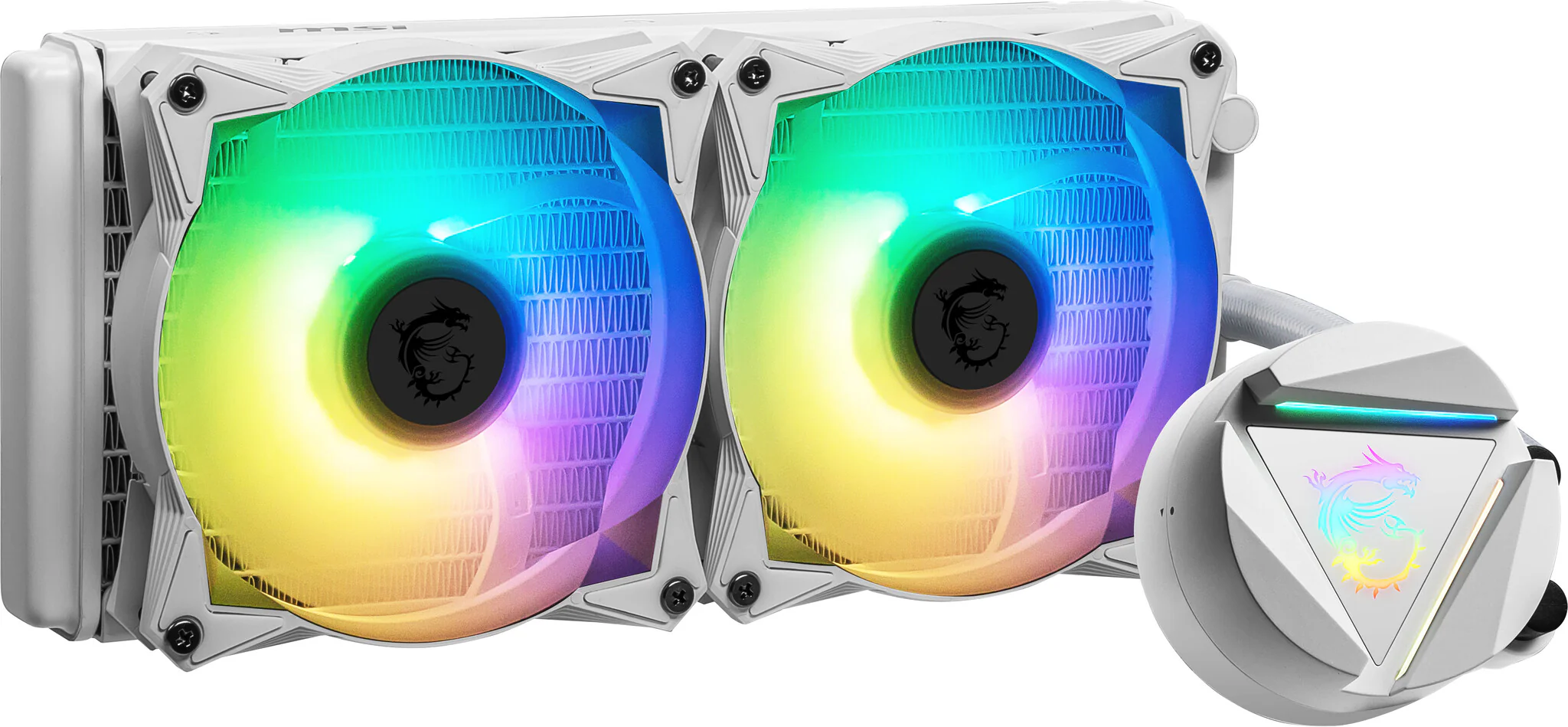 MSI MAG CORELIQUID 240R V2 - Liquid CPU Cooler in White - Image 3