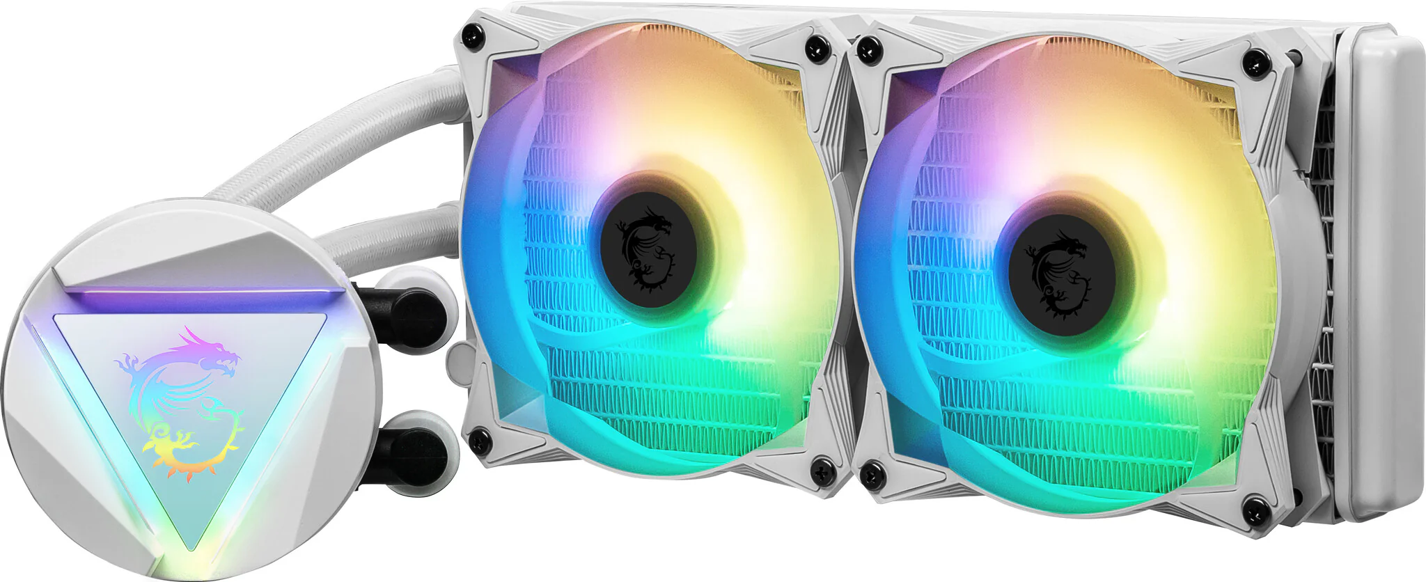 MSI MAG CORELIQUID 240R V2 - Liquid CPU Cooler in White - Image 4