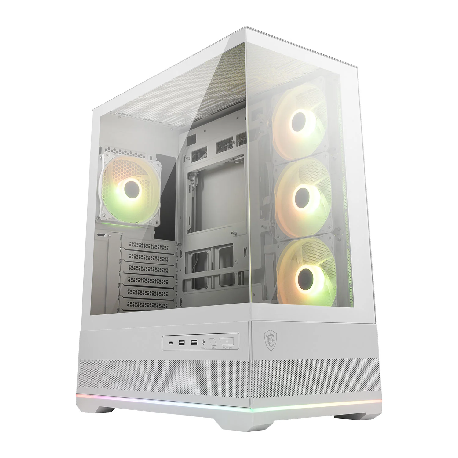 MSI MAG PANO 110R PZ - Tempered Glass ATX Mid-Tower in White