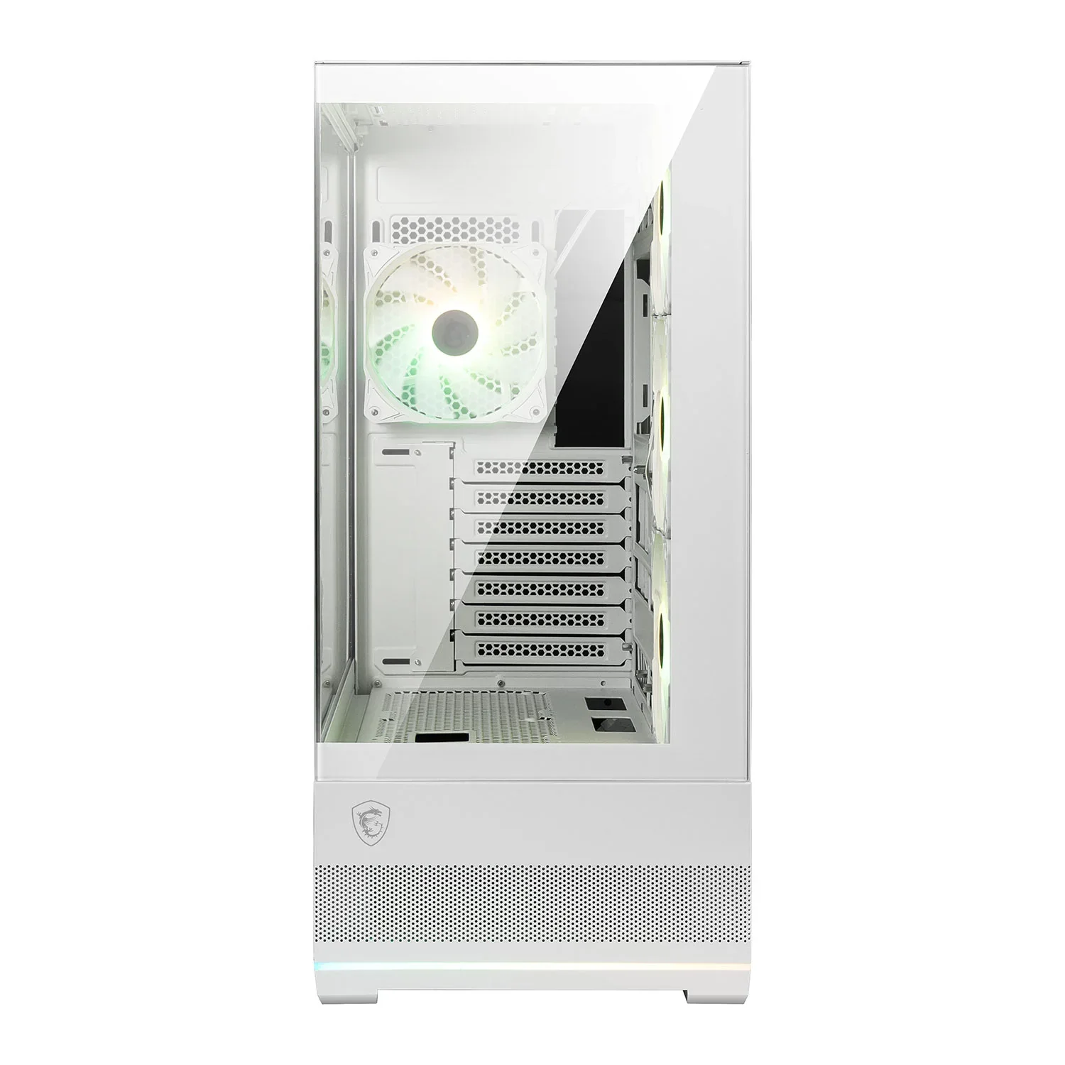 MSI MAG PANO 110R PZ - Tempered Glass ATX Mid-Tower in White - Image 2
