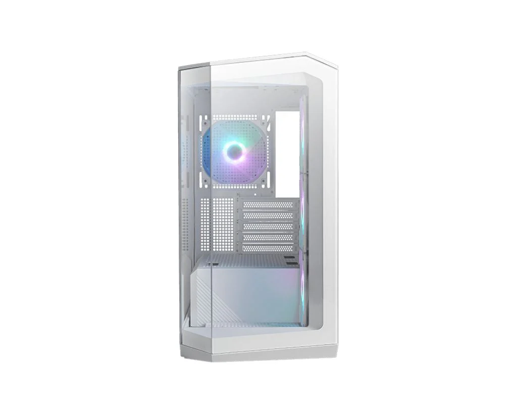 MSI MAG PANO M100R PZ - MicroATX Mid Tower Case in White - Image 3