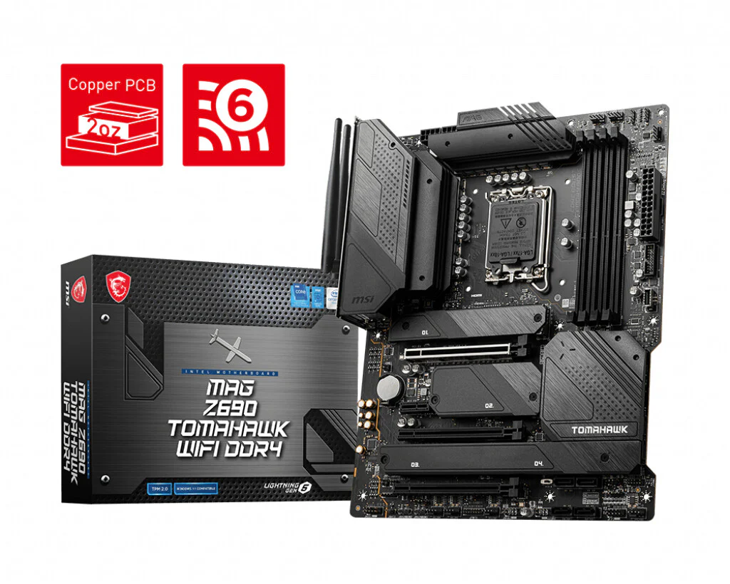 MSI MAG Z690 TOMAHAWK WIFI DDR4 ATX motherboard - Intel Z690 LGA 1700 - Image 2