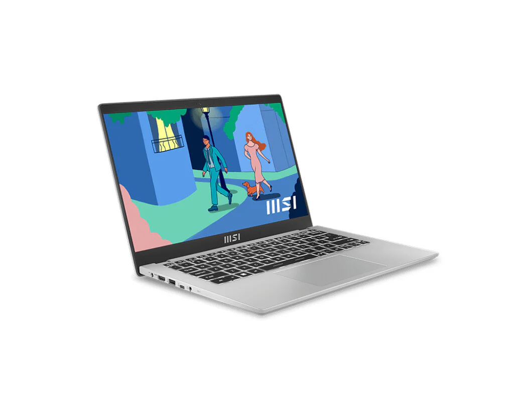MSI Modern 14 Laptop - 35.6 cm (14") - Intel® Core™ i3-1215U - 8 GB DDR4-SDRAM - 512 GB SSD - Wi-Fi 6 - Windows 11 Home - Black