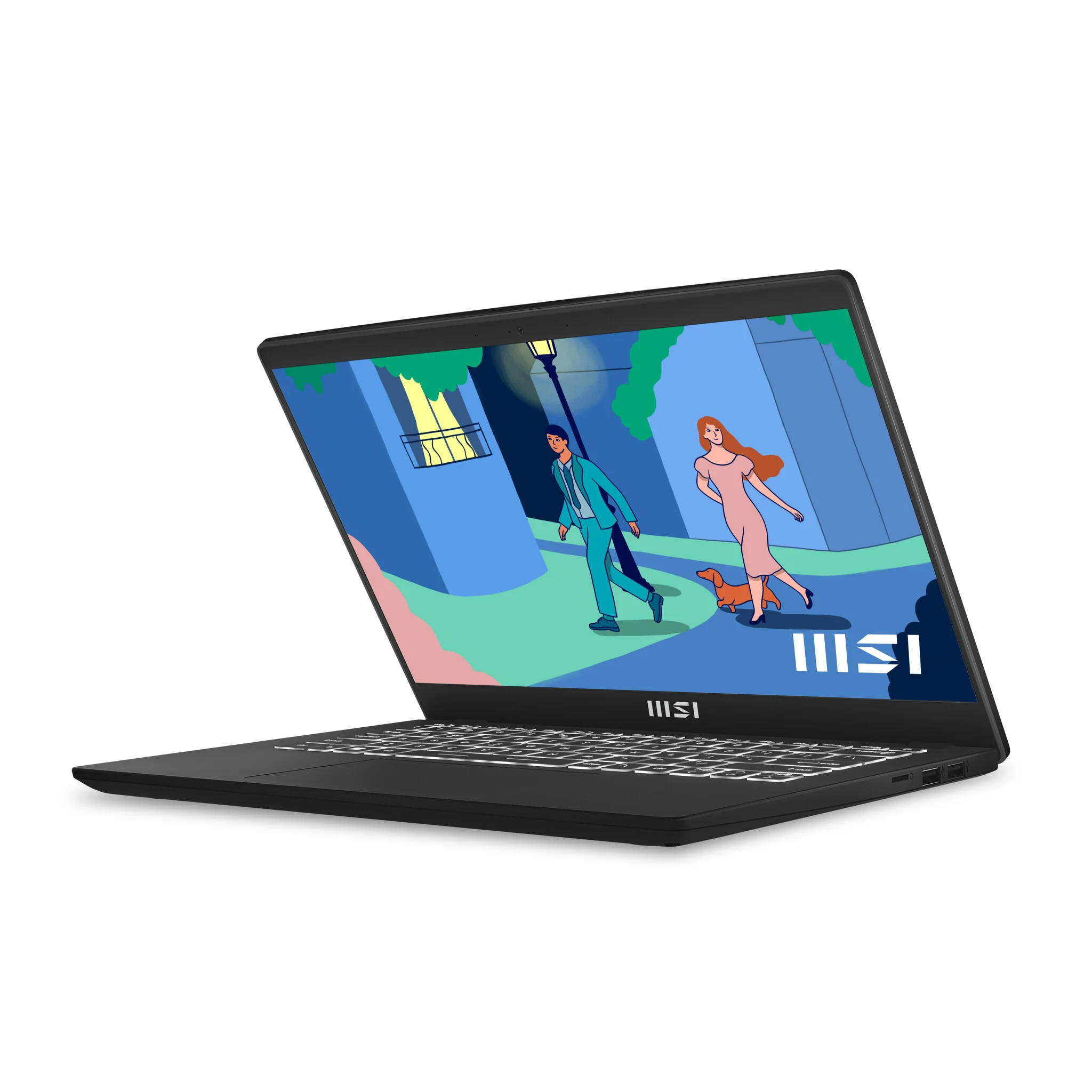 MSI Modern 14 Netbook 35.6 cm (14") - Full HD AMD Ryzen™ 5 7530U - 8 GB DDR4-SDRAM - 512 GB SSD - Wi-Fi 6E - Windows 11 Home - Black - Image 13
