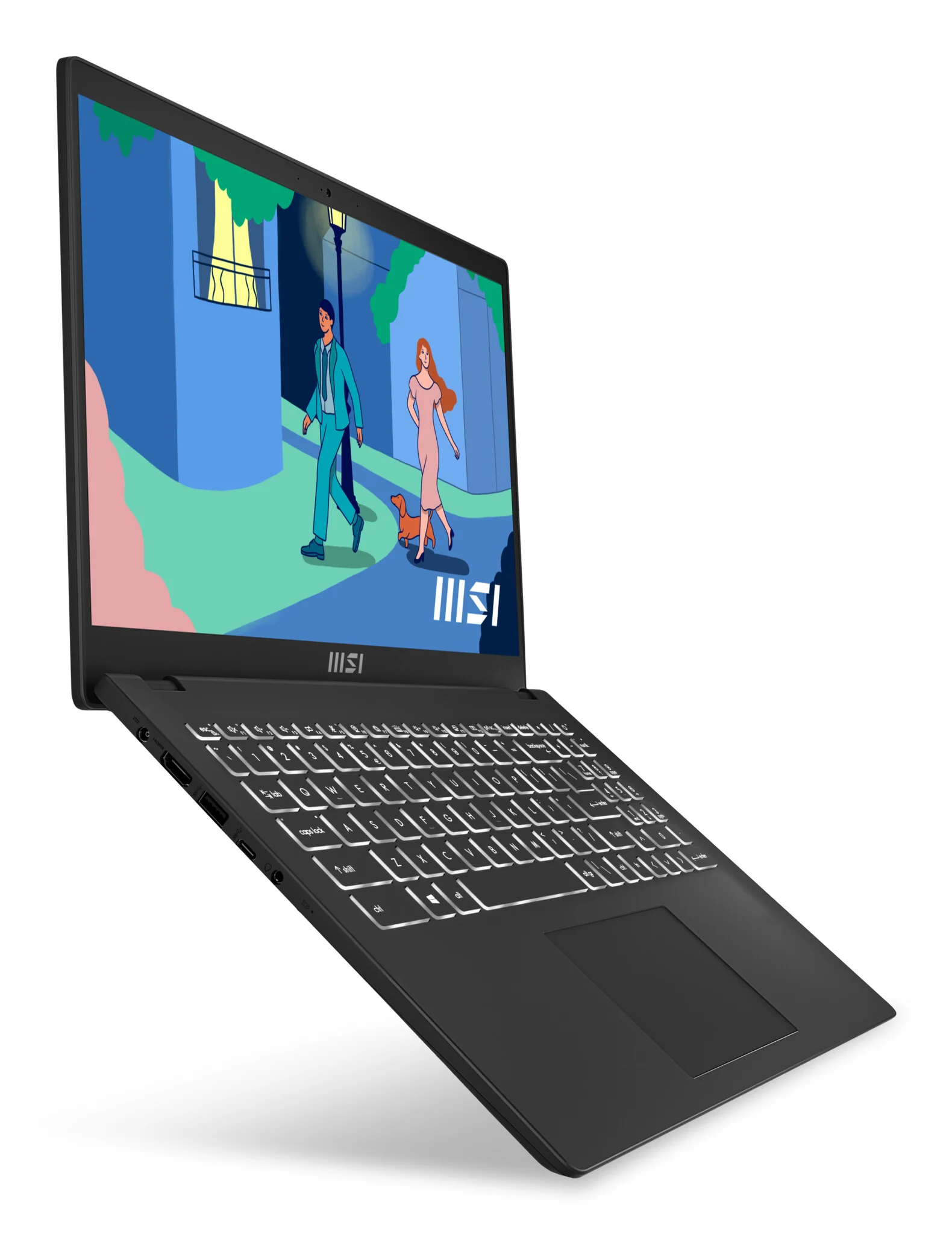 MSI Modern 15 Laptop - 39.6 cm (15.6") - Intel® Core™ i7-1255U  - 8 GB DDR4-SDRAM - 256 GB SSD - Wi-Fi 6 - Windows 11 Home - Black - Image 17