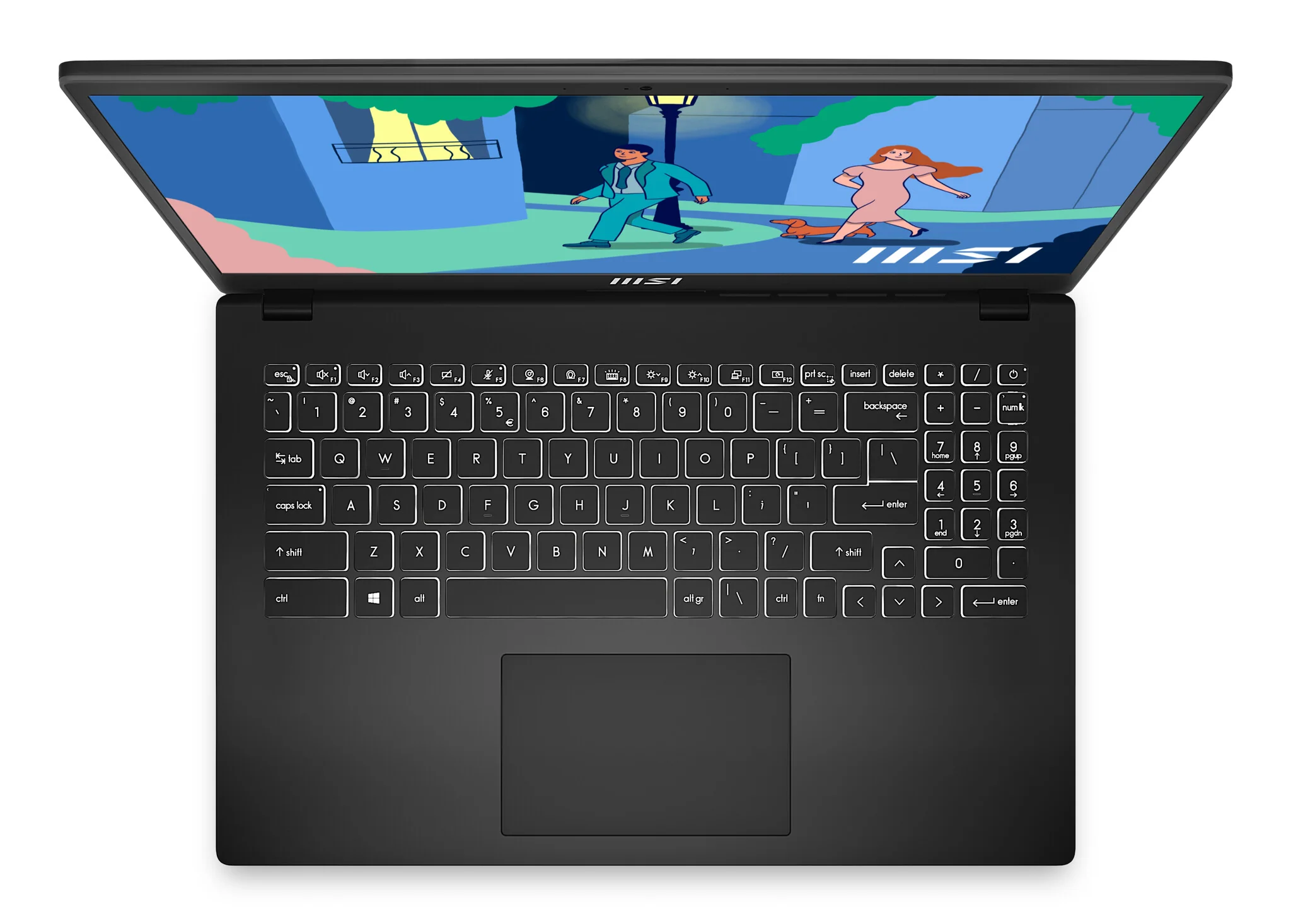 MSI Modern 15 Laptop - 39.6 cm (15.6") - Intel® Core™ i7-1255U  - 8 GB DDR4-SDRAM - 256 GB SSD - Wi-Fi 6 - Windows 11 Home - Black - Image 6