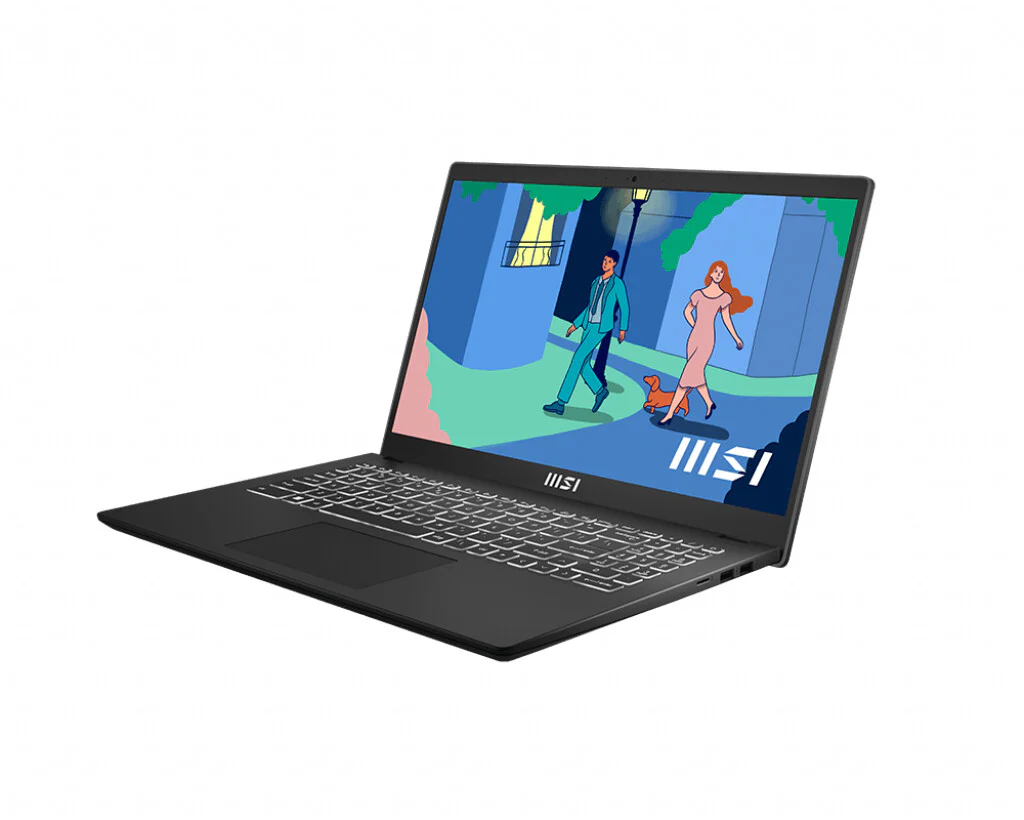 MSI Modern 15 Laptop - 39.6 cm (15.6") - Intel® Core™ i7-1255U - 8 GB DDR4-SDRAM - 512 GB SSD - Wi-Fi 6 - Windows 11 Home - Black - Image 3