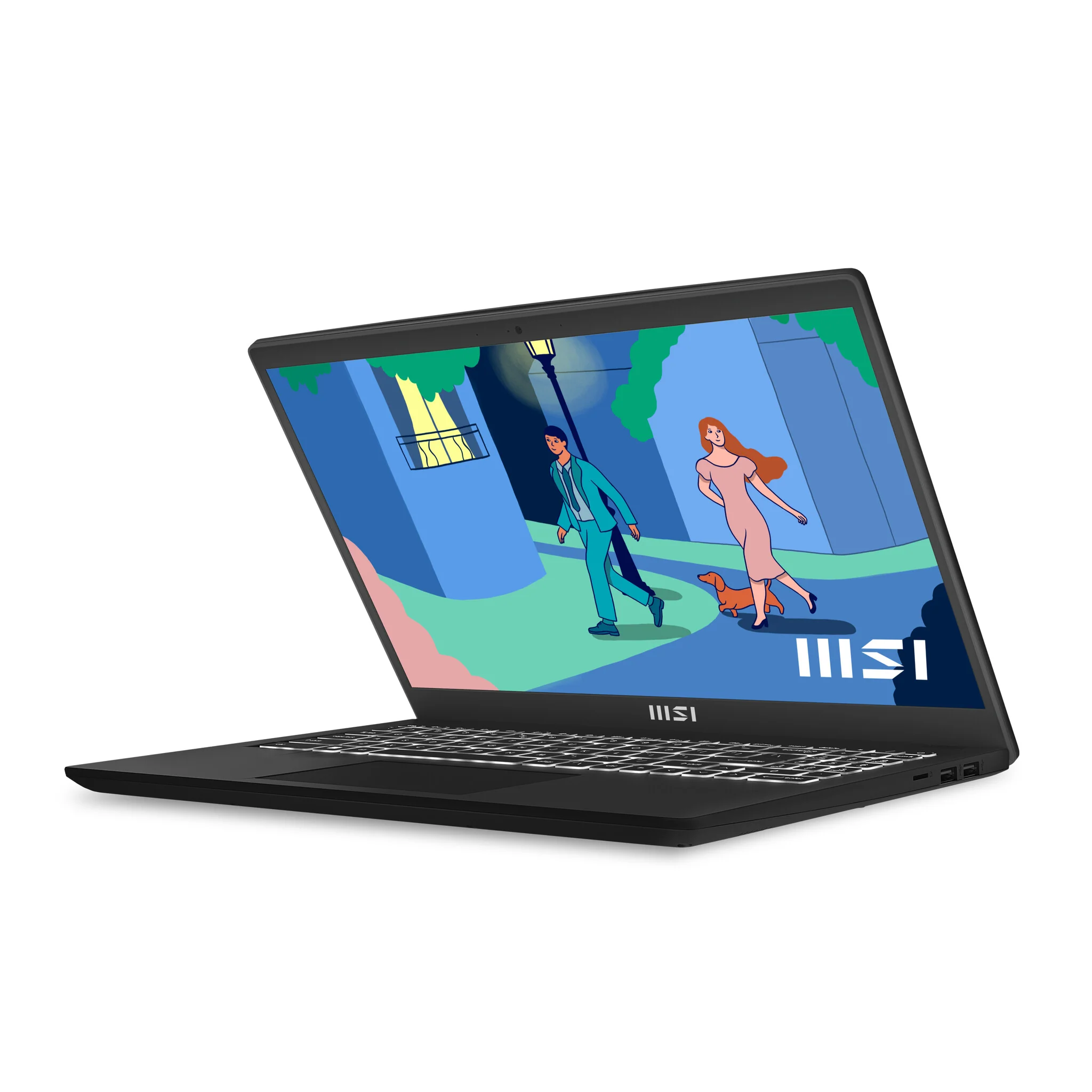 MSI Modern 15 Laptop - 39.6 cm (15.6") - AMD Ryzen™ 5 7530U - 8 GB DDR4-SDRAM - 512 GB SSD - Wi-Fi 6E - Windows 11 - Black - Image 13