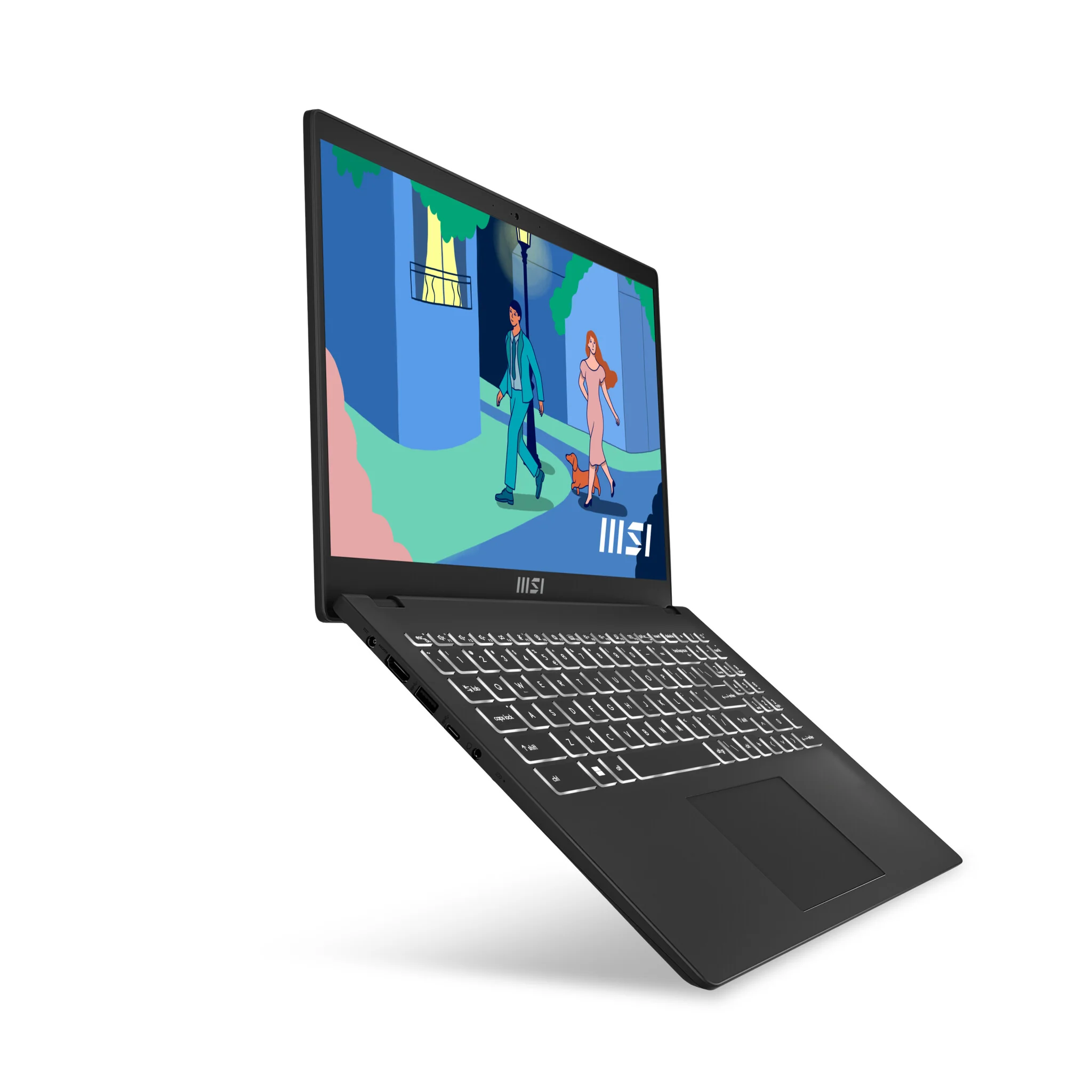MSI Modern 15 Laptop - 39.6 cm (15.6") - AMD Ryzen™ 5 7530U - 8 GB DDR4-SDRAM - 512 GB SSD - Wi-Fi 6E - Windows 11 - Black - Image 17