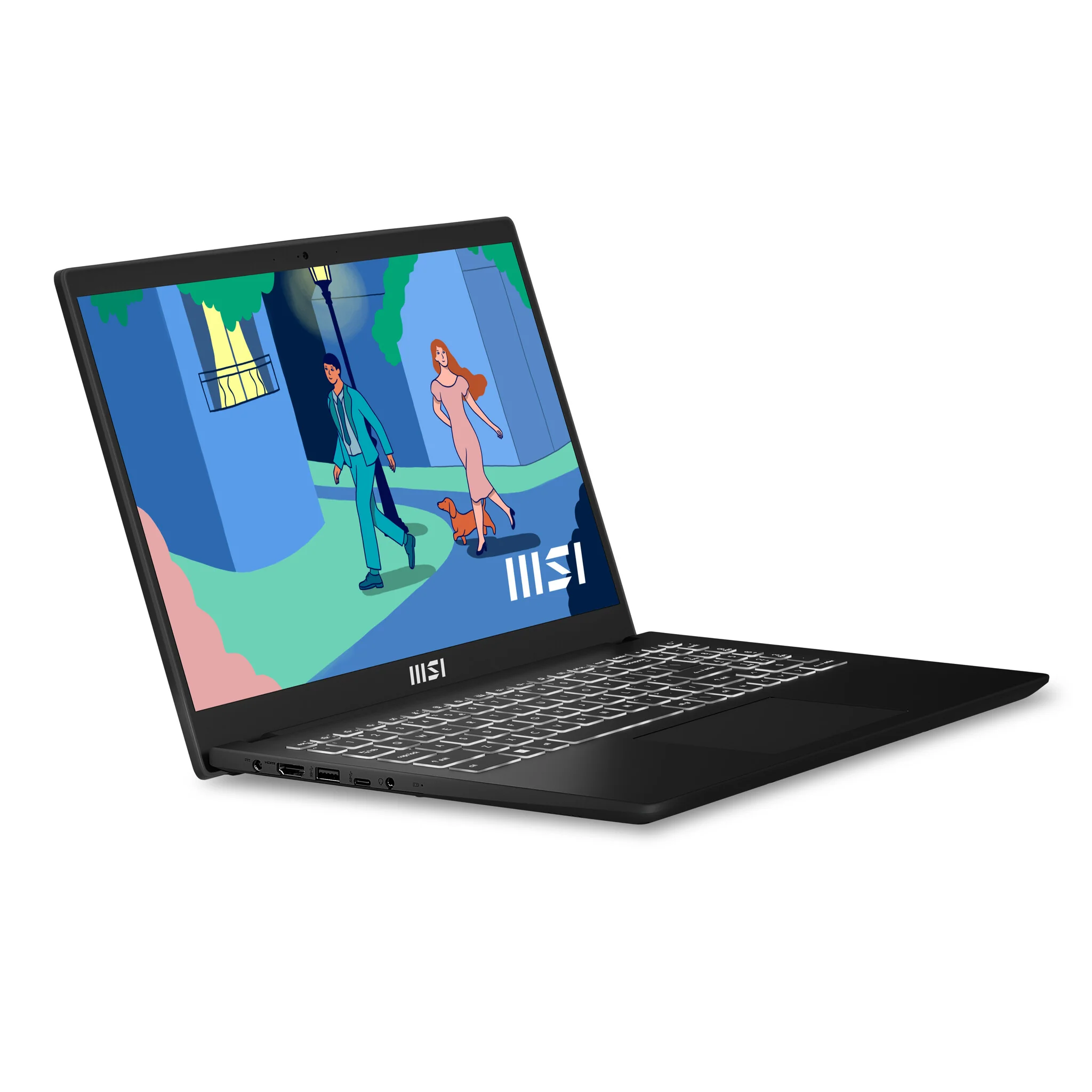MSI Modern 15 Laptop - 39.6 cm (15.6") - AMD Ryzen™ 5 7530U - 8 GB DDR4-SDRAM - 512 GB SSD - Wi-Fi 6E - Windows 11 - Black - Image 19