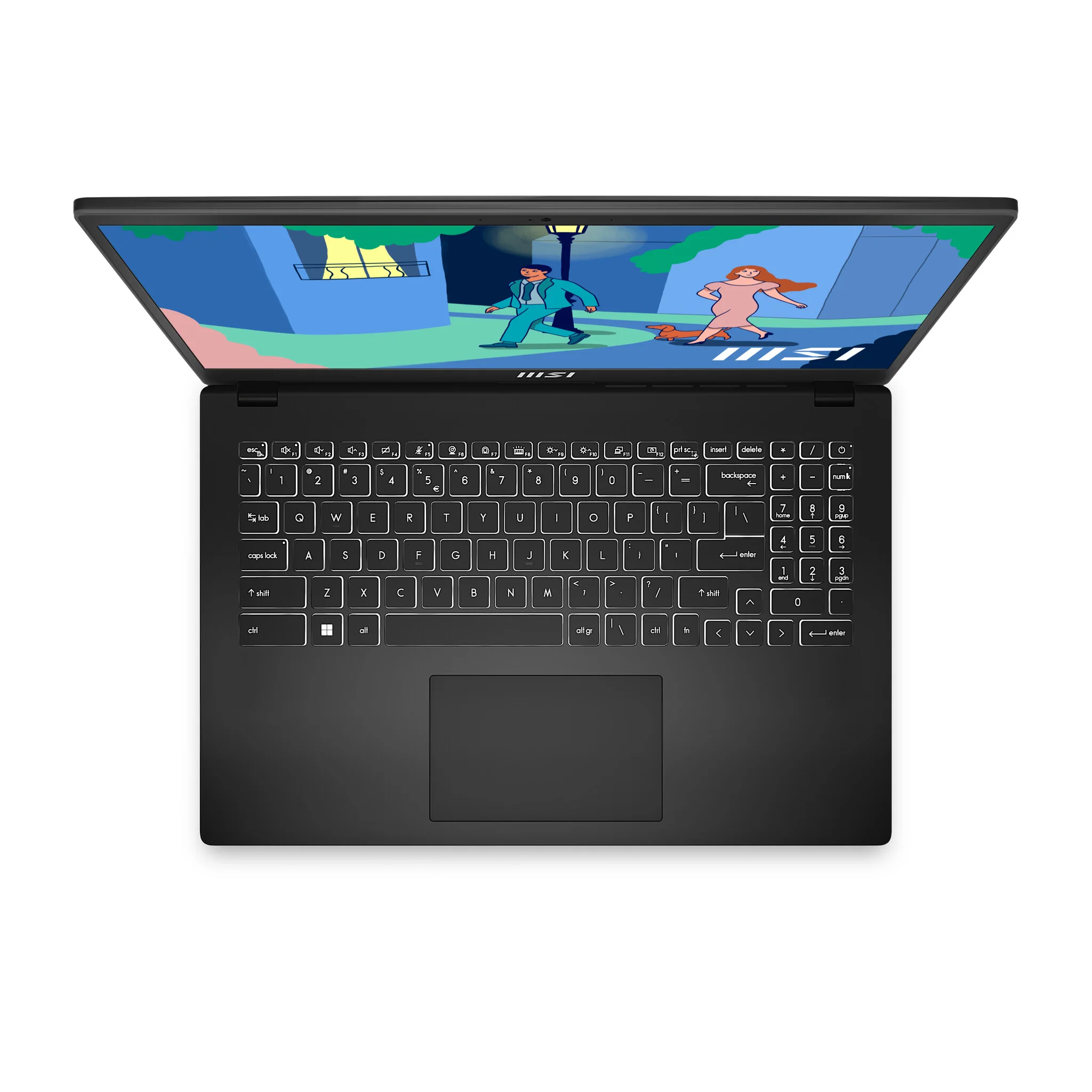 MSI Modern 15 Laptop - 39.6 cm (15.6") - AMD Ryzen™ 5 7530U - 8 GB DDR4-SDRAM - 512 GB SSD - Wi-Fi 6E - Windows 11 - Black - Image 9