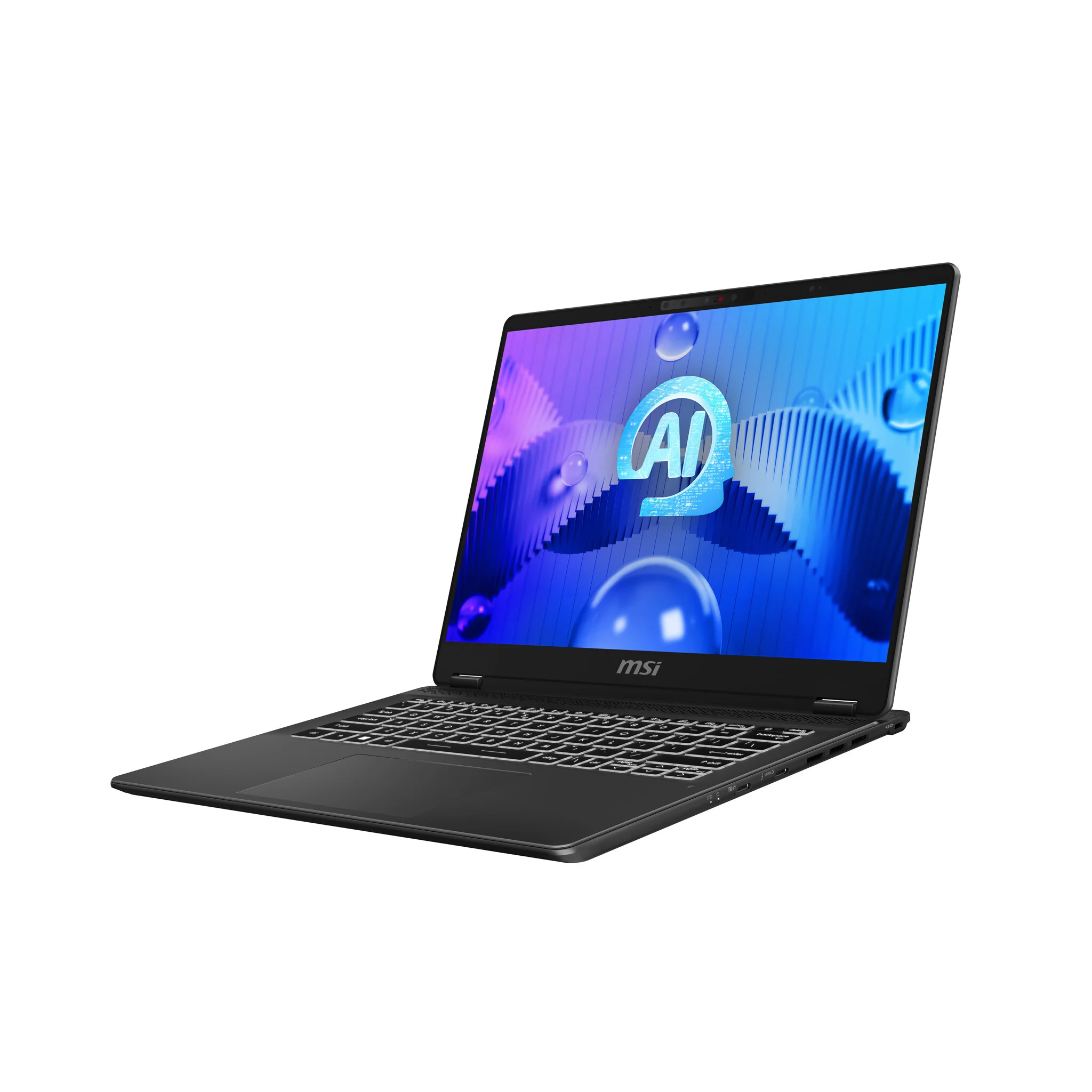 MSI Prestige 14 AI STUDIO Laptop - 35.6 cm (14") - Intel Core Ultra 7 155H - 32 GB DDR5-SDRAM - 1 TB SSD - NVIDIA GeForce RTX 3050 - Wi-Fi 7 - Windows 11 Home - Grey - Image 3