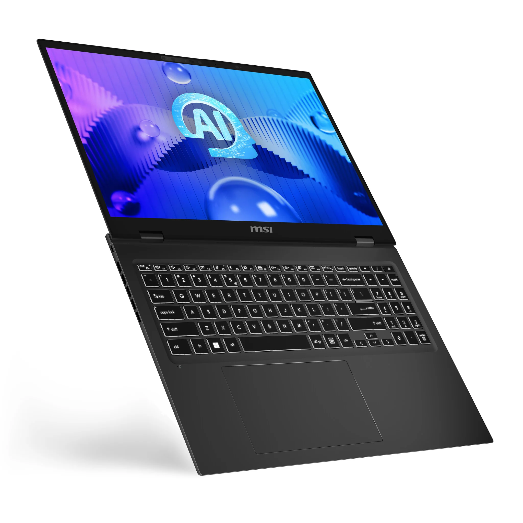 MSI Prestige 16 AI Studio Laptop - 40.6 cm (16") - Intel Core Ultra 7 155H - 32 GB LPDDR5-SDRAM - 1 TB SSD - NVIDIA GeForce RTX 4060 - Wi-Fi 7 - Windows 11 Home Advanced - Grey - Image 13