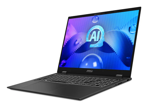 MSI Prestige 16 AI STUDIO Laptop - 40.6 cm (16") - Intel Core Ultra 9 185H - 32 GB LPDDR5-SDRAM - 1 TB SSD - NVIDIA GeForce RTX 4060 - Wi-Fi 7 - Windows 11 Pro - Grey - Image 2