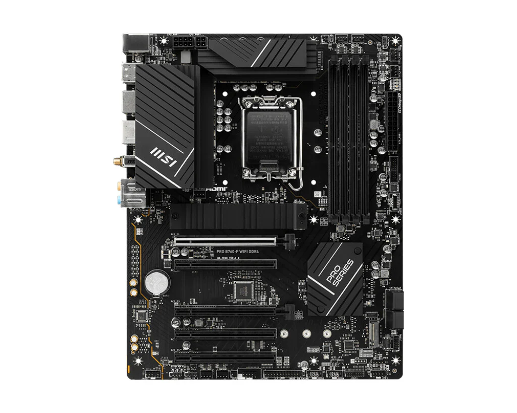 MSI PRO B760-P WIFI DDR4 micro ATX motherboard - LGA 1700 - Image 2