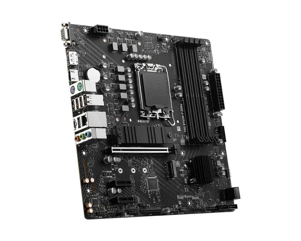 MSI PRO B760M-P DDR4 micro ATX motherboard - Intel B760 LGA 1700 - Image 4