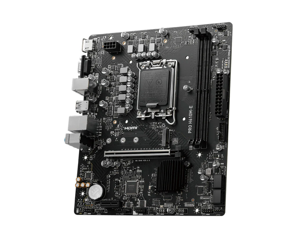 MSI PRO H610M-E micro ATX motherboard - Intel H610 LGA 1700 - Image 3