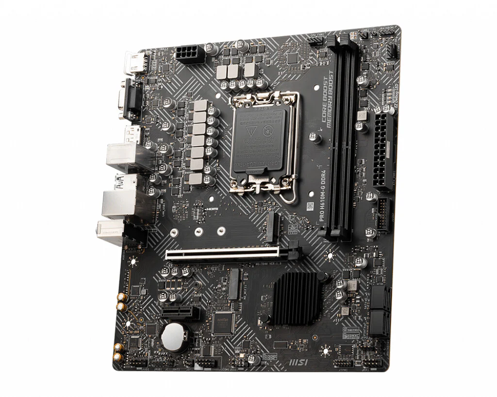 MSI PRO H610M-G DDR4 micro ATX motherboard - Intel H610 LGA 1700 - Image 3