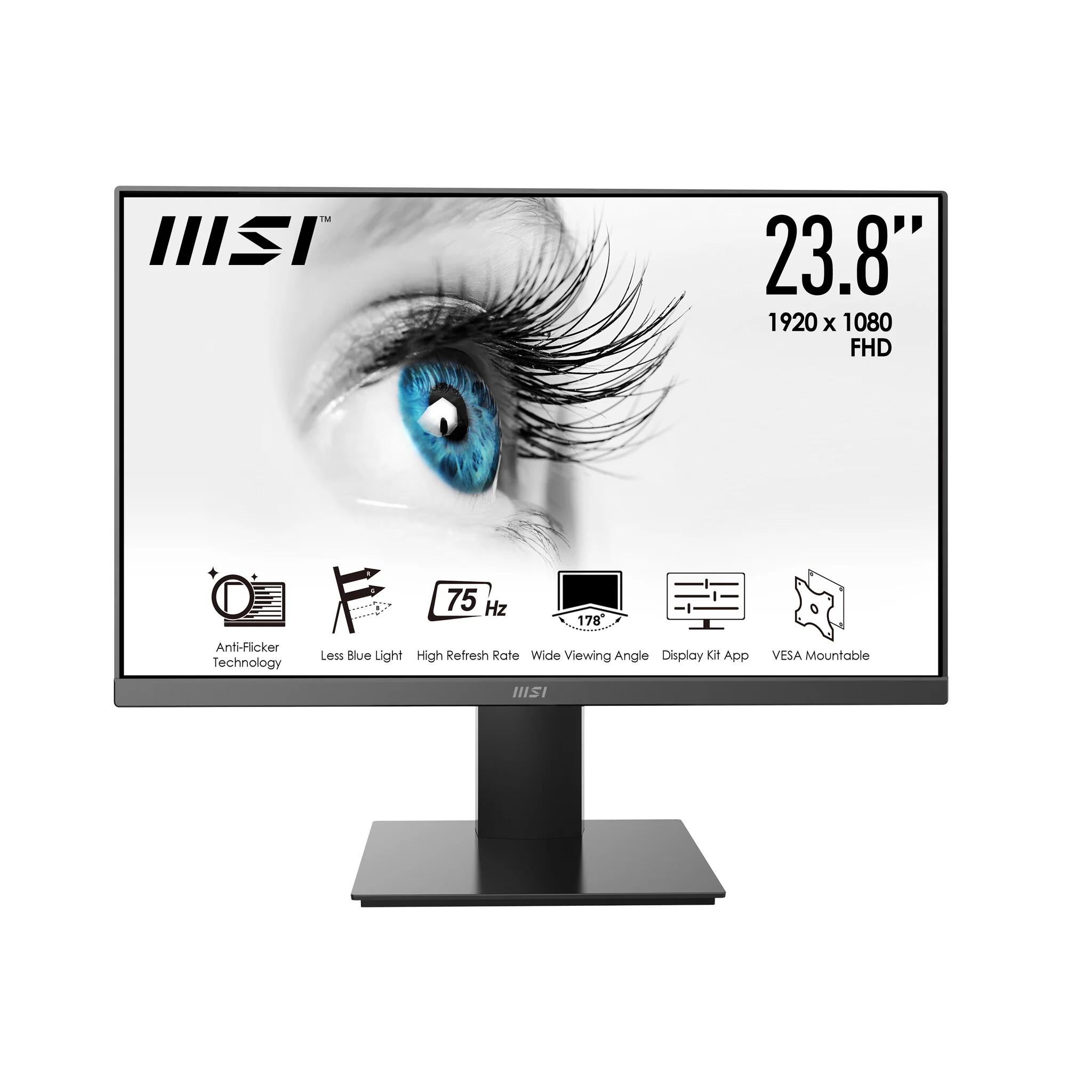 MSI Pro MP241X - 60.5 cm (23.8") - 1920 x 1080 pixels FHD LCD Monitor