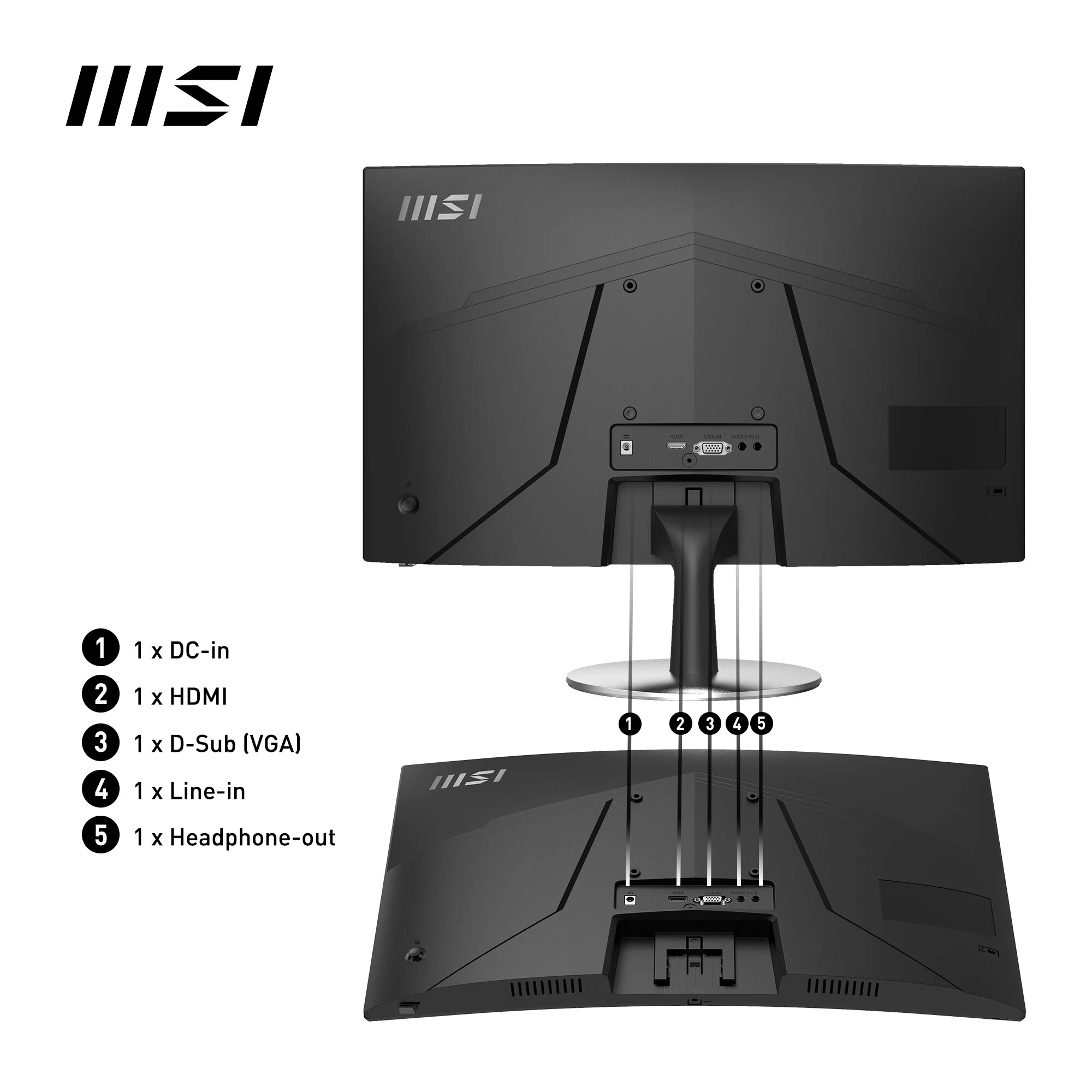 MSI Pro MP2422C - 59.9 cm (23.6") - 1920 x 1080 pixels FHD Monitor - Image 9