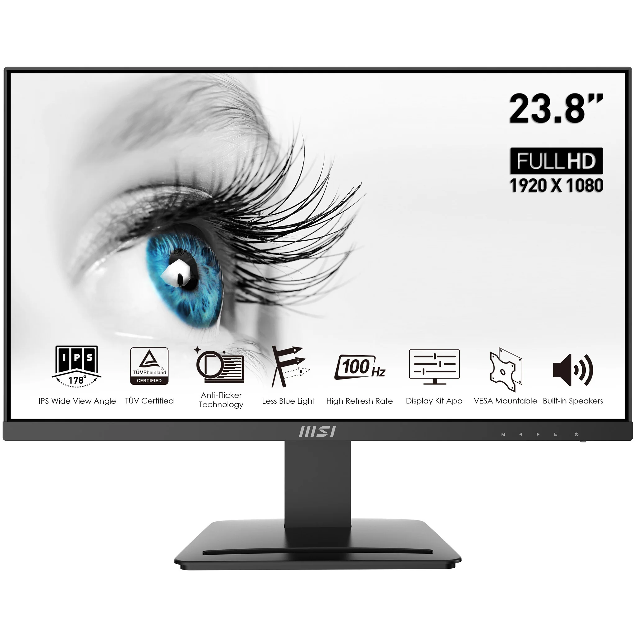 MSI Pro MP243X - 60.5cm (23.8") - 1920 x 1080 pixels FHD Monitor