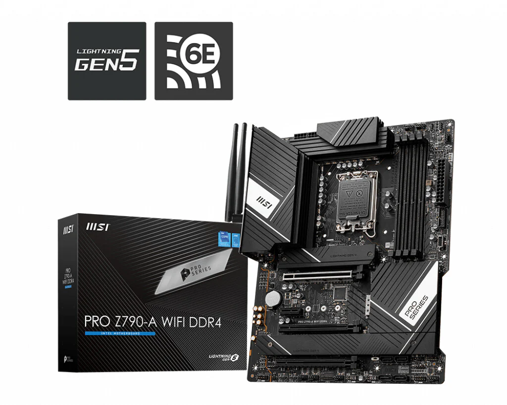 MSI PRO Z790-A WIFI DDR4 ATX motherboard - Intel Z790 LGA 1700 - Image 2