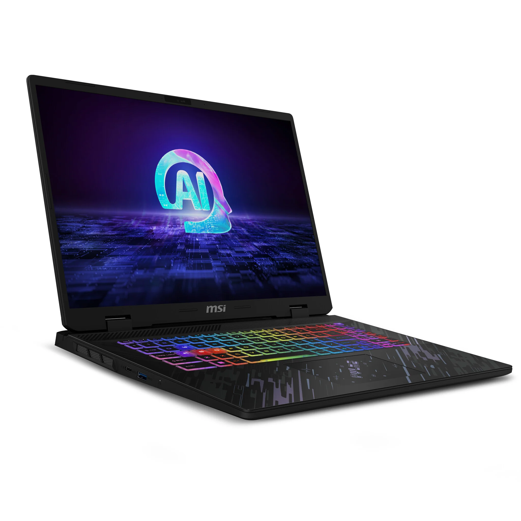 MSI Pulse 17 AI Laptop - 43.2 cm (17") - Intel Core Ultra 9 185H - 16 GB DDR5-SDRAM - 1 TB SSD - NVIDIA GeForce RTX 4070 - Wi-Fi 6E - Windows 11 Home - Black - Image 2