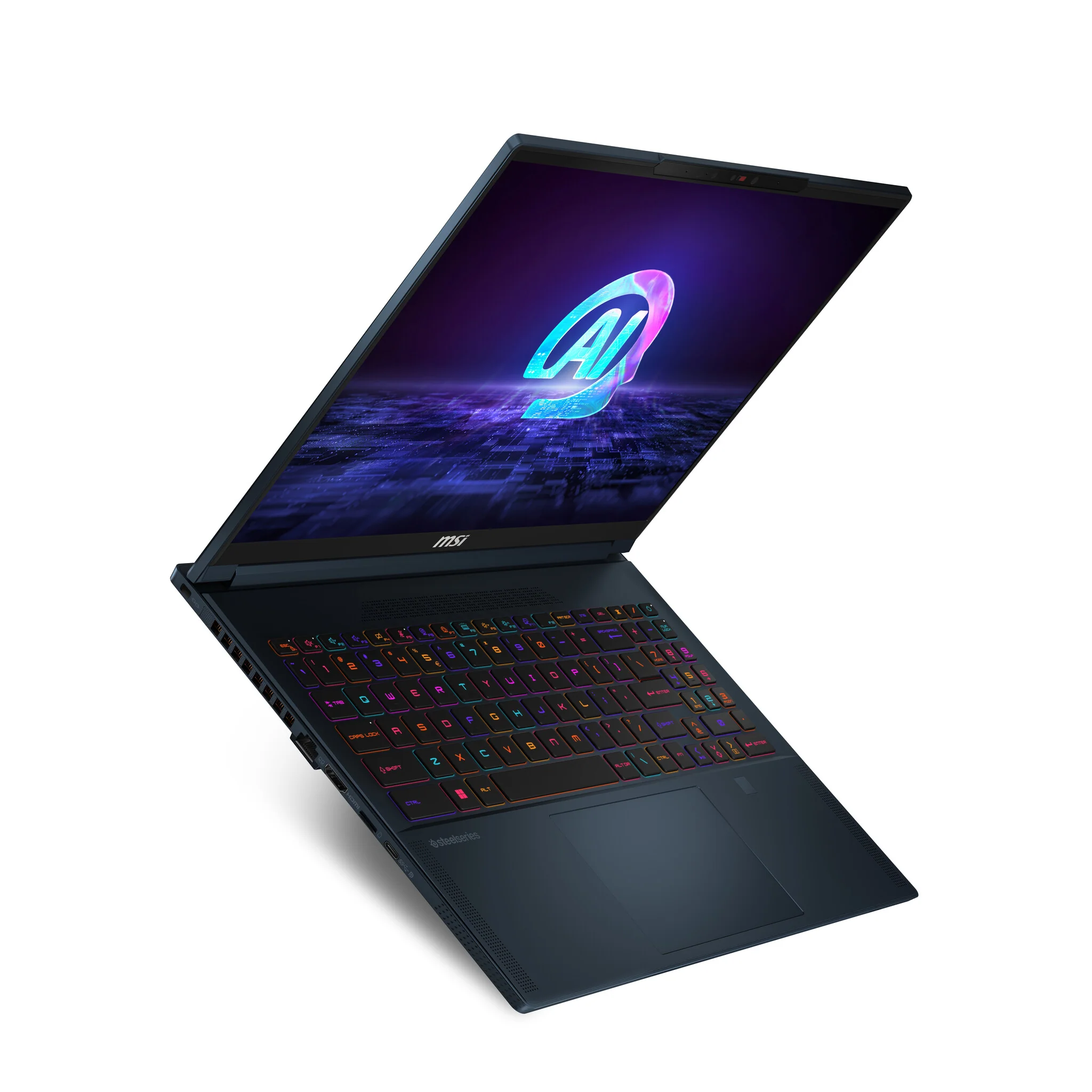 MSI Stealth 16 AI STUDIO Laptop - 40.6 cm (16") - Intel Core Ultra 9 185H - 32 GB DDR5-SDRAM - 2 TB SSD - NVIDIA GeForce RTX 4090 - Wi-Fi 7 - Windows 11 Pro - Blue - Image 15
